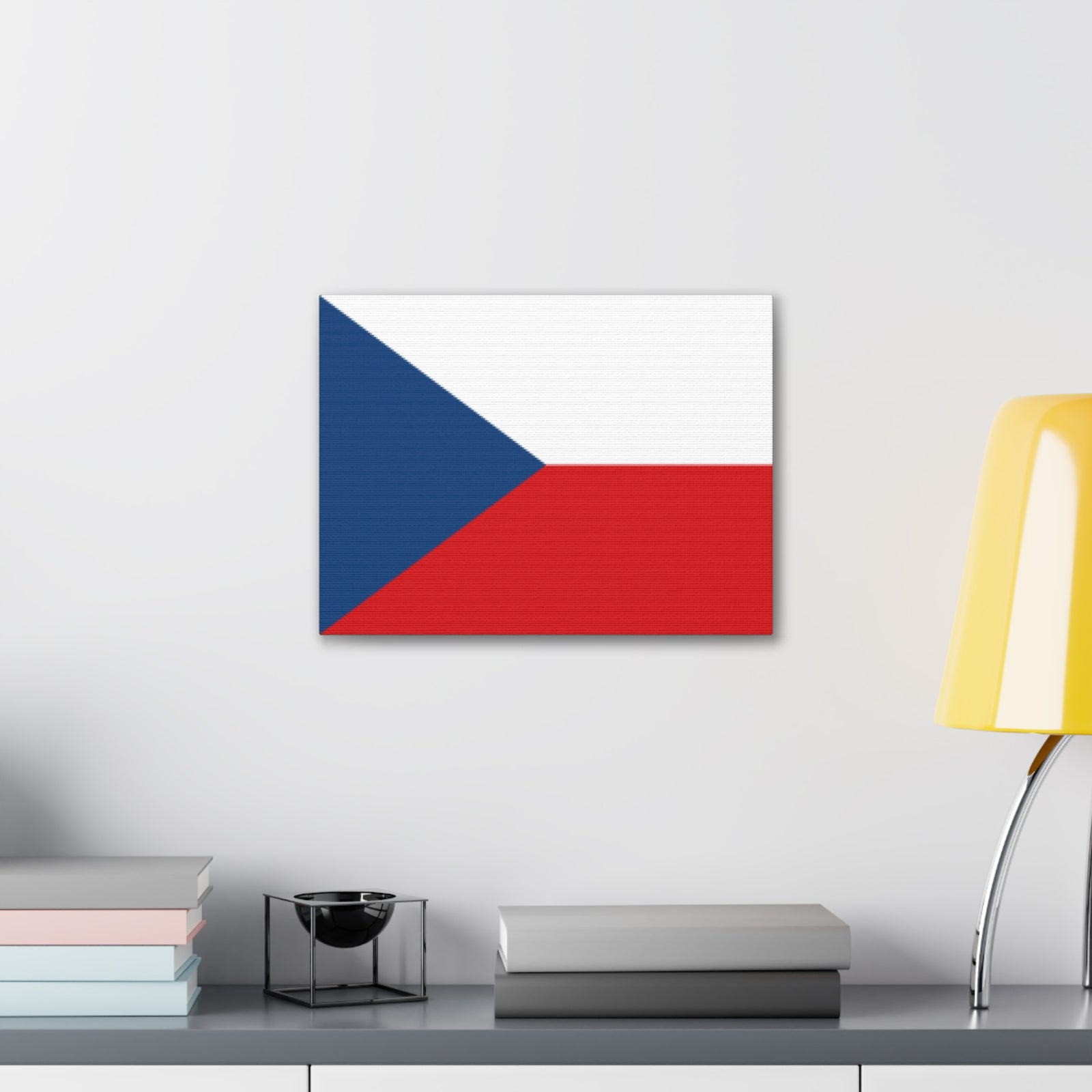 Czechia Country Flag Canvas Vibrant Wall Art Unframed Home Decor-Express Your Love Gifts