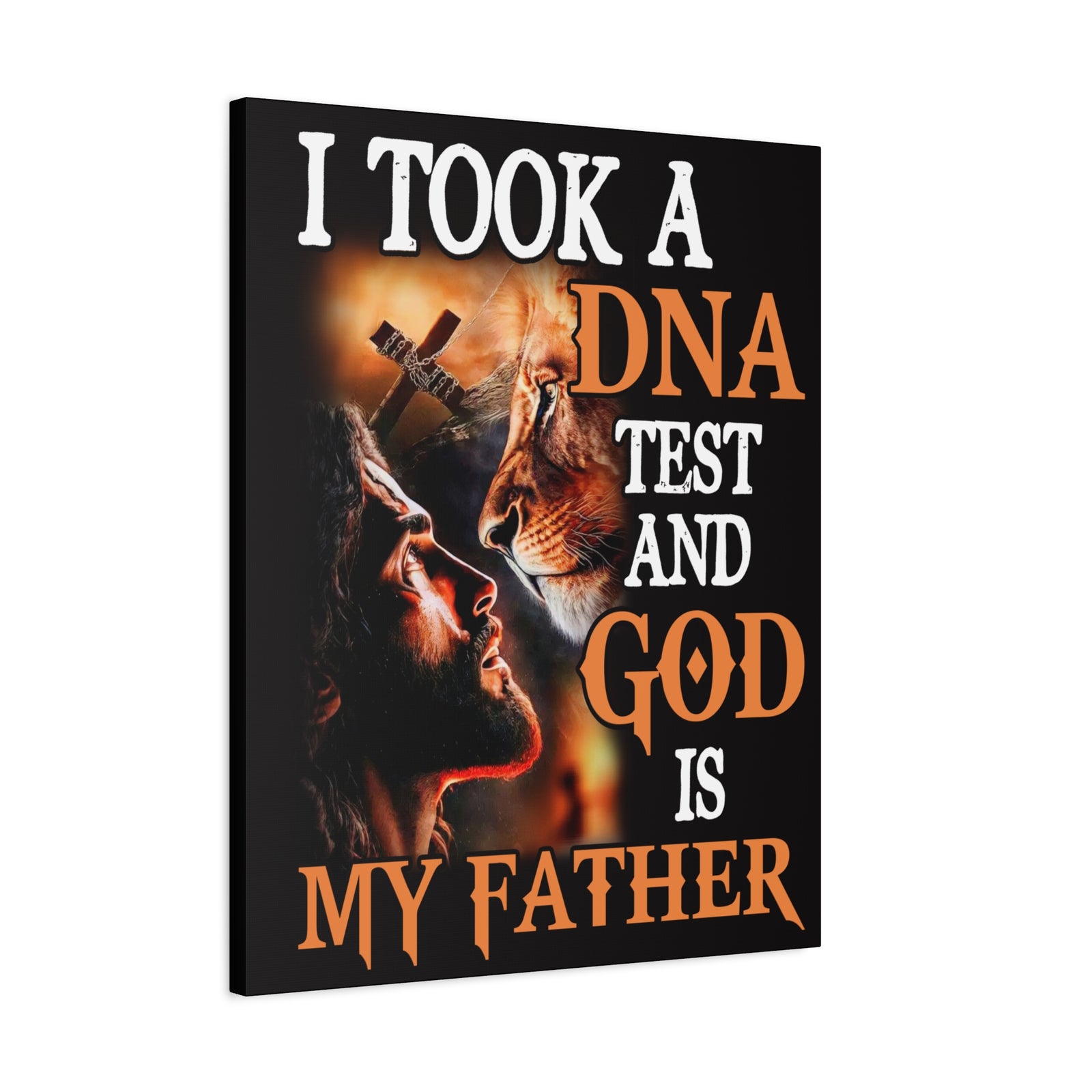 Inspirational Wall Art God is My Father Motivation Wall Decor for Home Office Gym Inspiring Success Quote Print Ready to Hang Unframed-Express Your Love Gifts