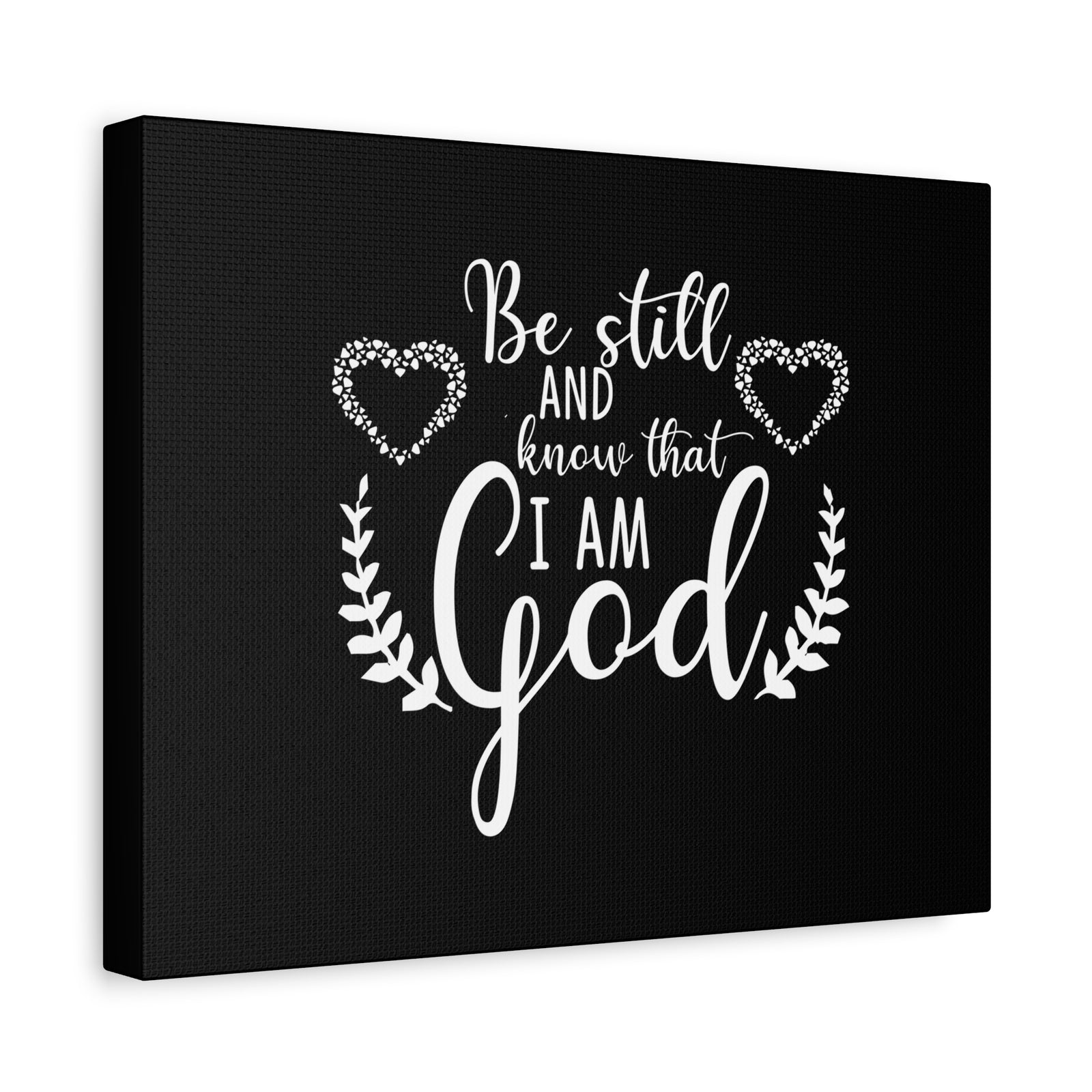 Scripture Canvas Be Still And Know That I Am God Psalm 46:10 Christian Wall Art Bible Verse Print Ready to Hang-Express Your Love Gifts
