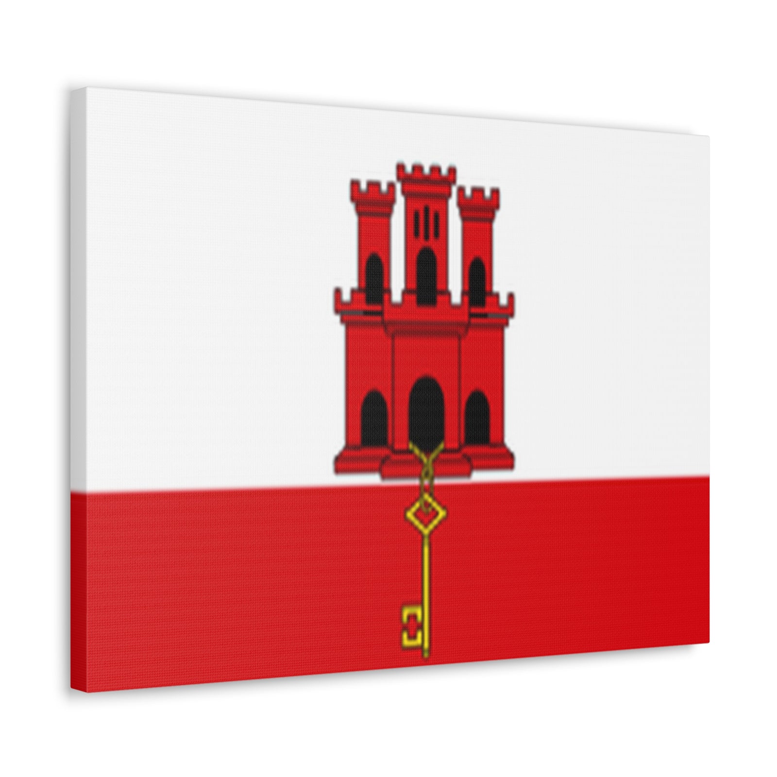 Gibraltar Country Flag Canvas Vibrant Wall Art Unframed Home Decor-Express Your Love Gifts
