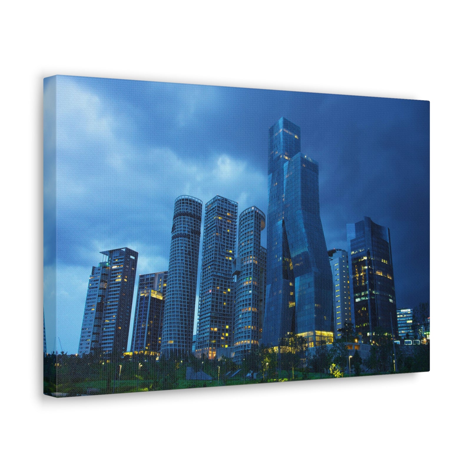 Mexico City Night Skyline Canvas Artwork High-Quality Breathtaking Stunning Cityscape for Home Decor Ready to Hang-Express Your Love Gifts