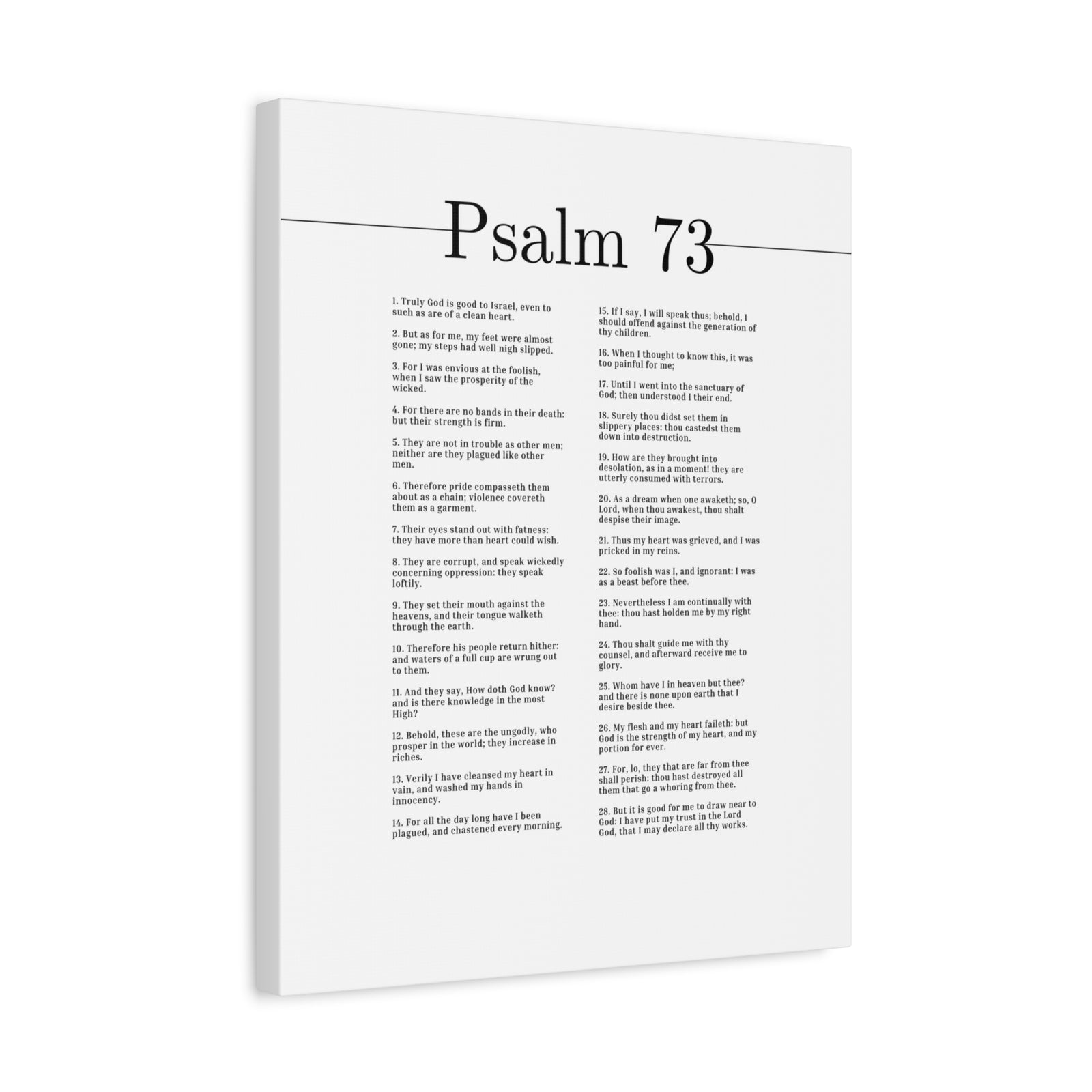 Scripture Canvas Truly God Is Good Psalm 73 Christian Wall Art Bible Verse Print Ready to Hang-Express Your Love Gifts