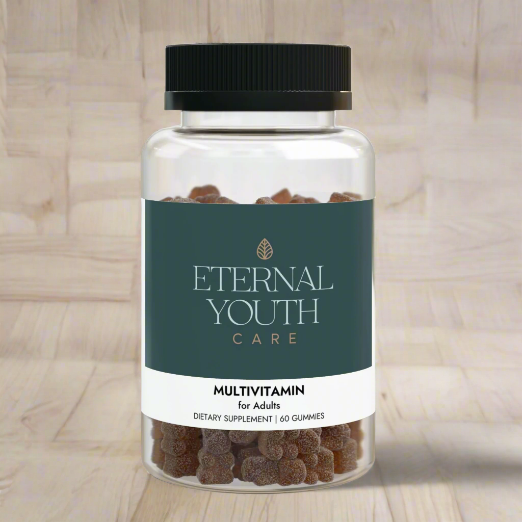Eternal Youth Care Multivitamin Gummies for Adults – 60 Count Non-GMO, Corn-Free, Third-Party Tested-Express Your Love Gifts