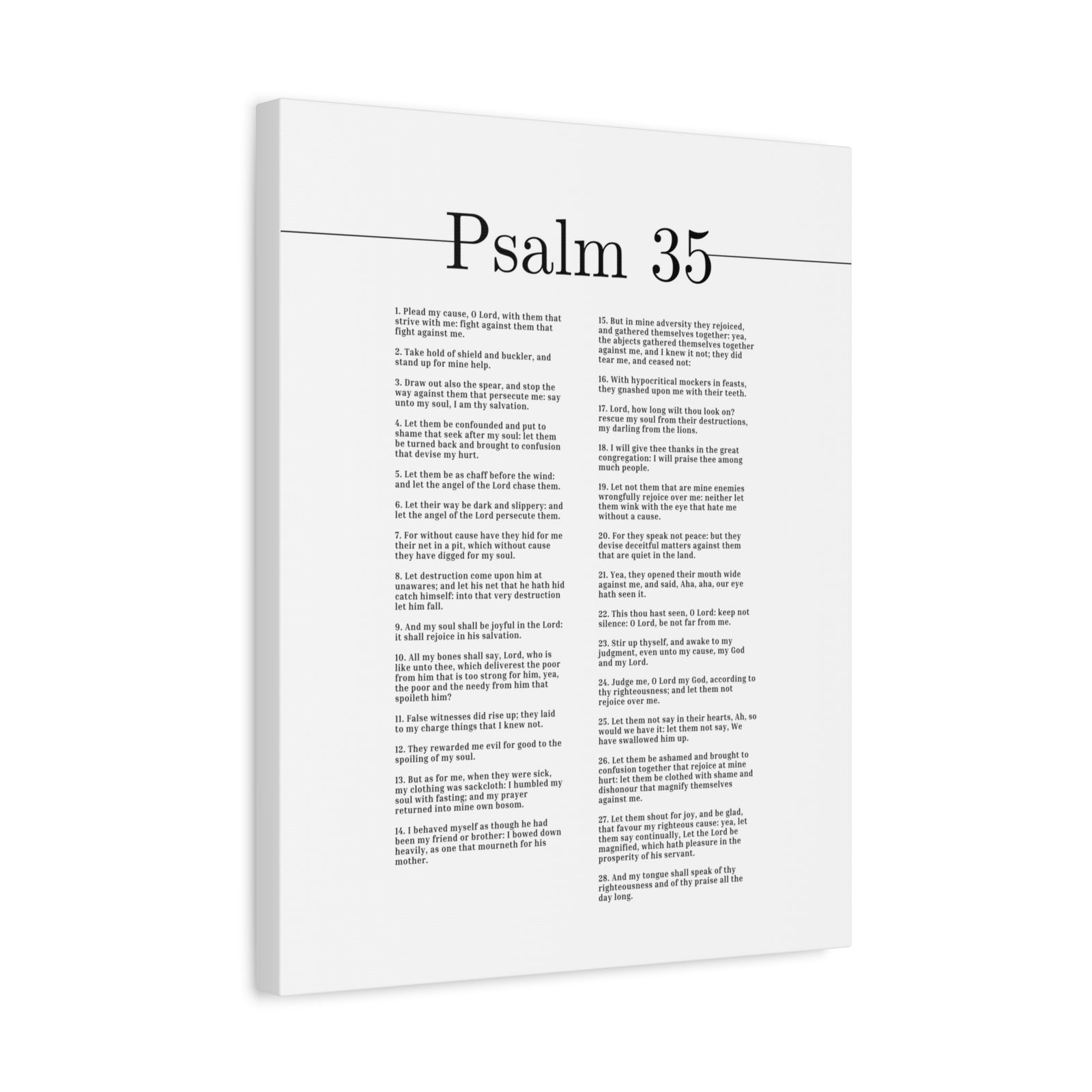 Scripture Canvas My Soul Shall Be Joyful Psalm 35 Christian Wall Art Bible Verse Print Ready to Hang-Express Your Love Gifts