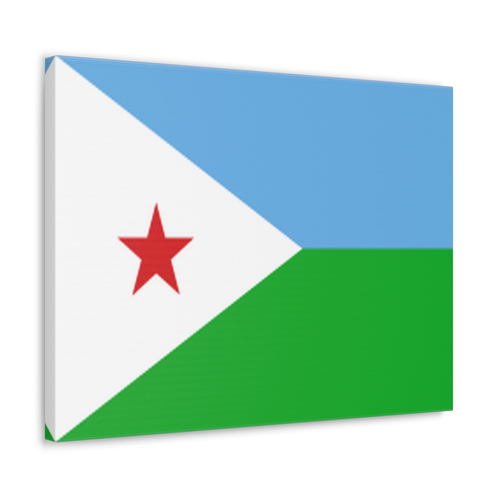 Djibouti Country Flag Canvas Vibrant Wall Art Unframed Home Decor-Express Your Love Gifts
