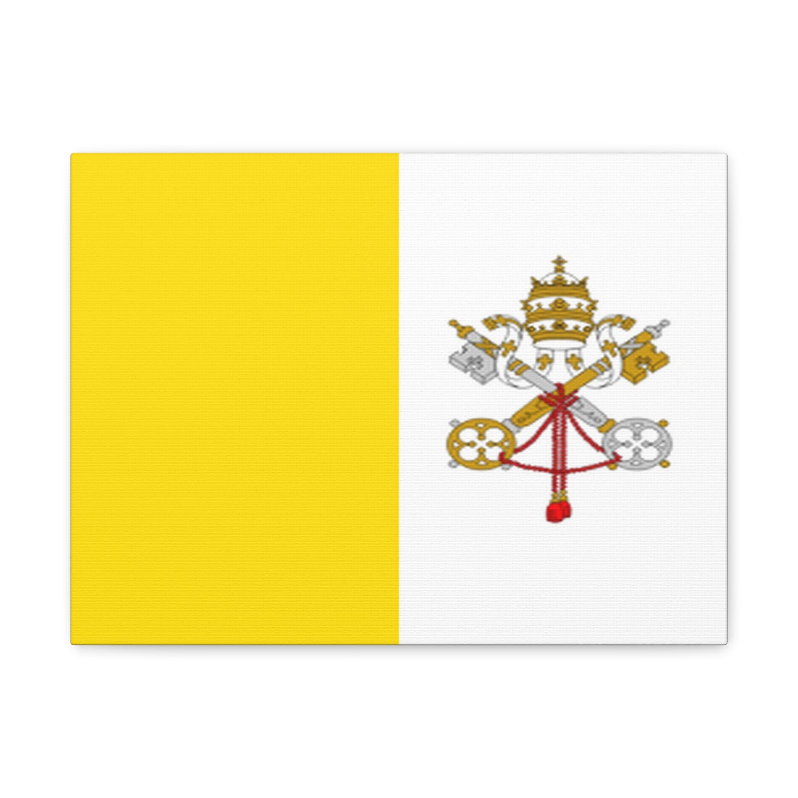 Vatican City Country Flag Canvas Vibrant Wall Art Unframed Home Decor-Express Your Love Gifts