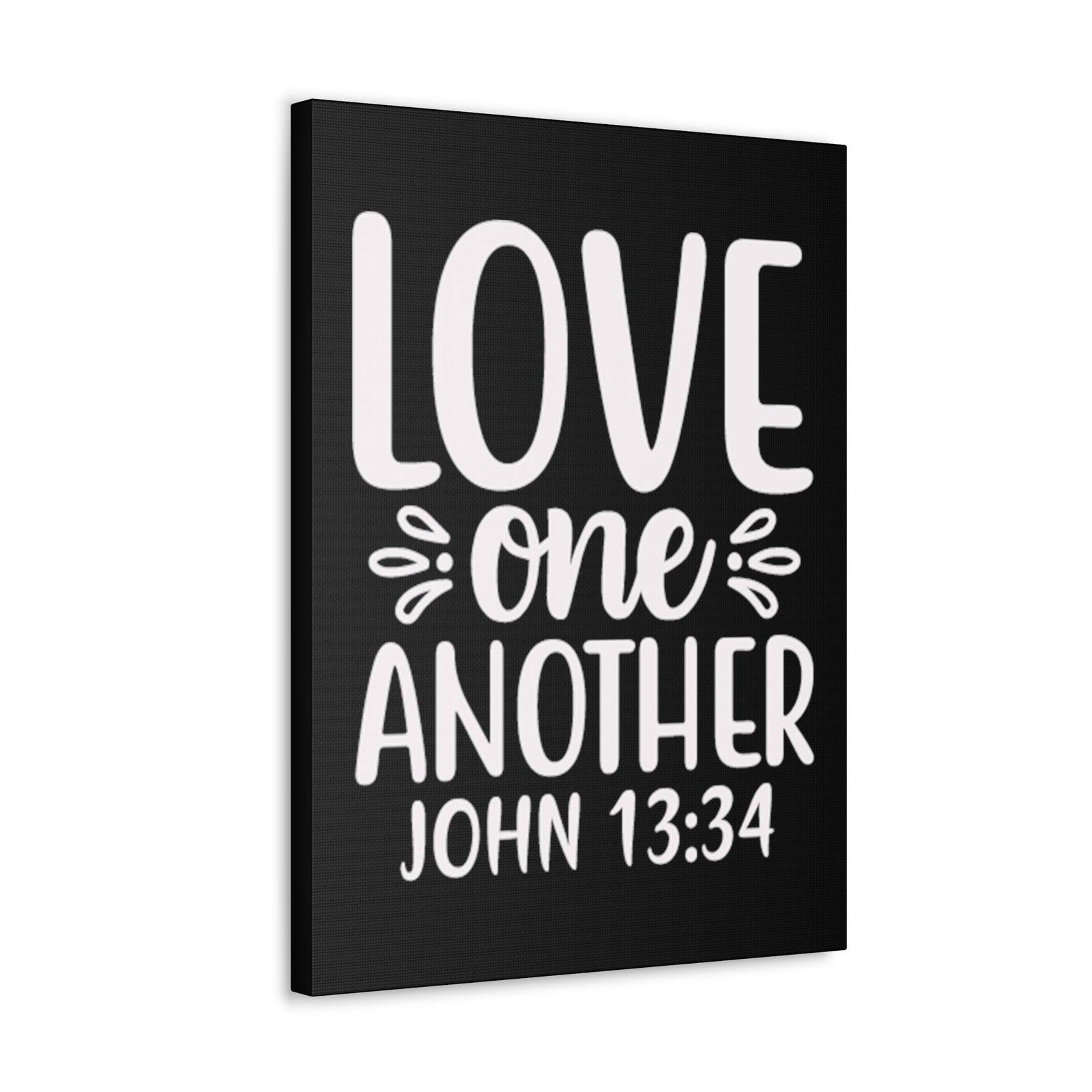 Scripture Walls John 13:34 Love One Another Bible Verse Canvas Christian Wall Art Ready to Hang Unframed-Express Your Love Gifts