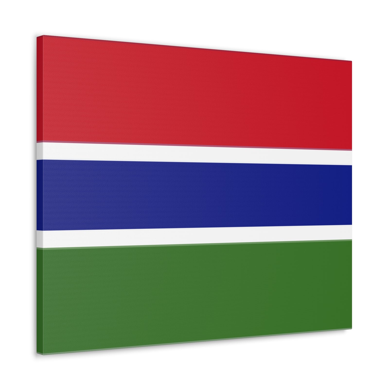 Gambia Country Flag Canvas Vibrant Wall Art Unframed Home Decor-Express Your Love Gifts