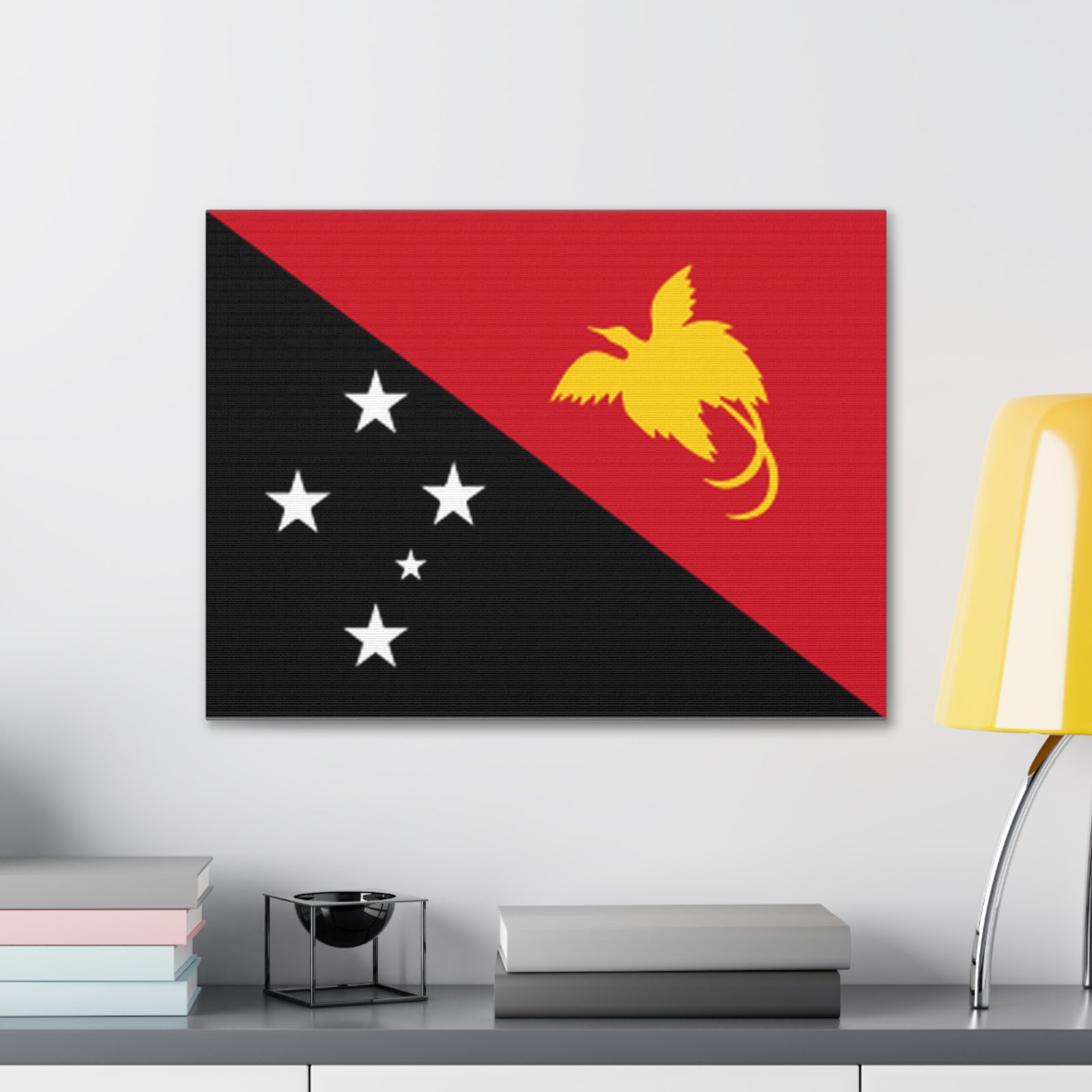 Papua New Guinea Country Flag Canvas Vibrant Wall Art Unframed Home Decor-Express Your Love Gifts