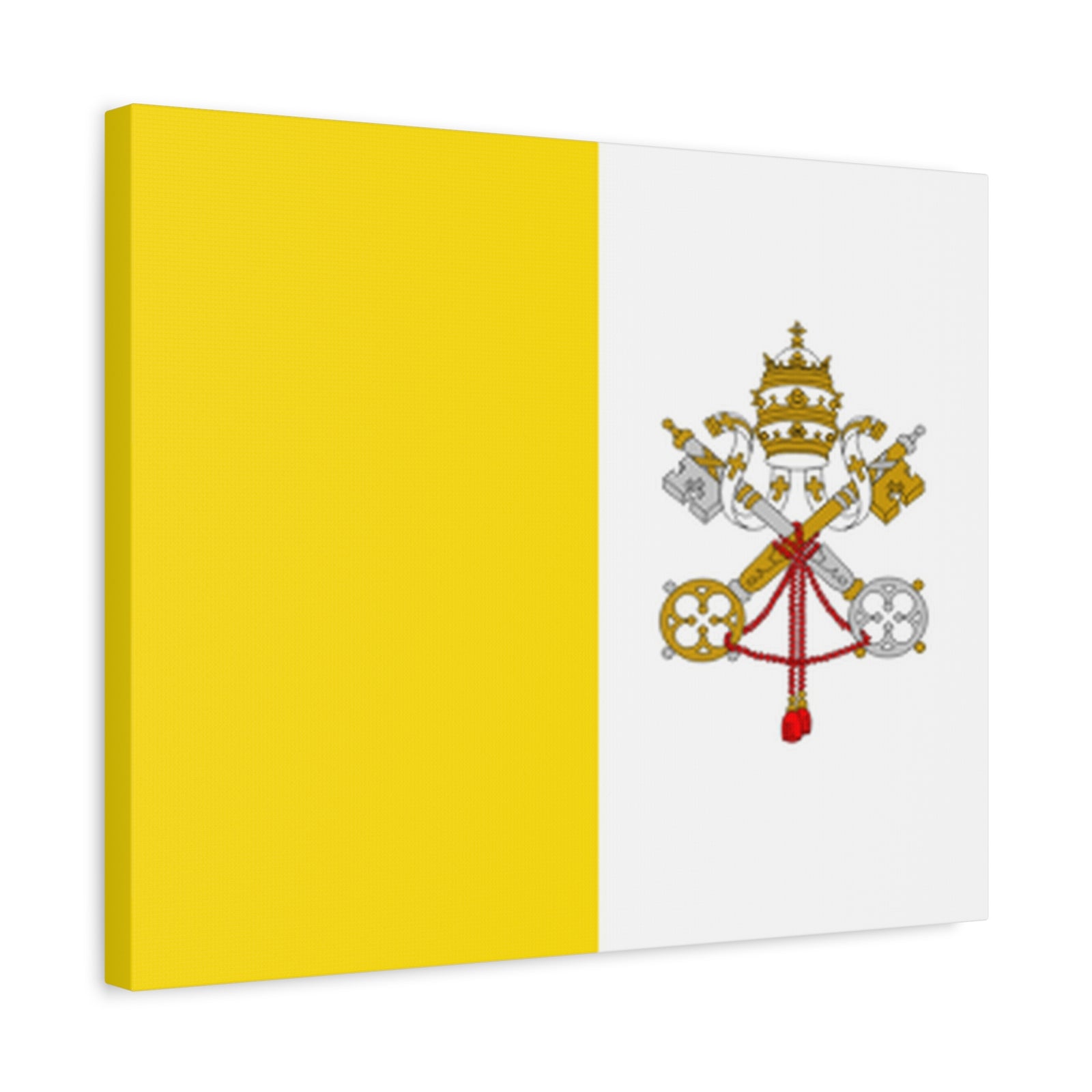 Vatican City Country Flag Canvas Vibrant Wall Art Unframed Home Decor-Express Your Love Gifts