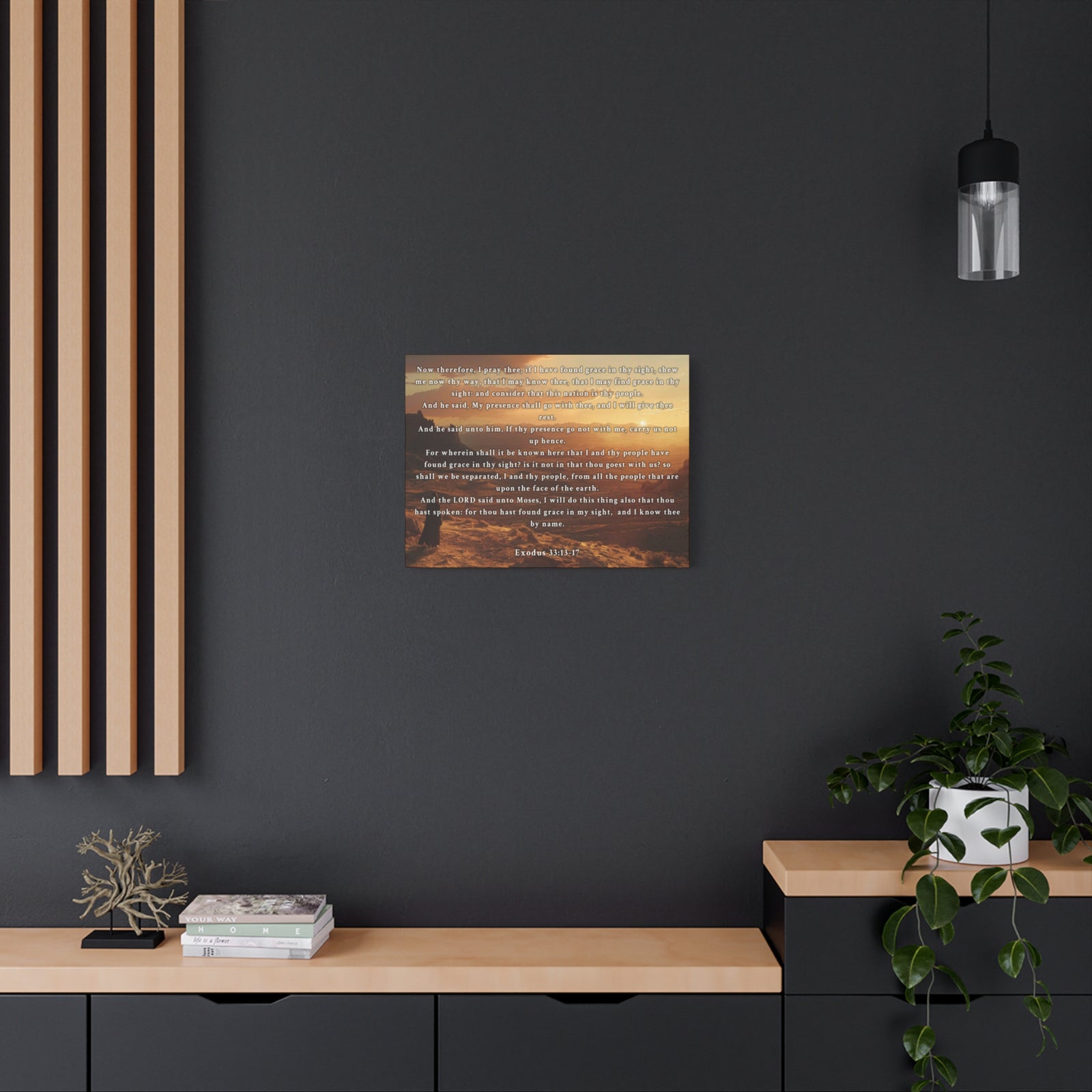 Scripture Walls Exodus 33:13-17 KJV Christian Wall Art Print Ready to Hang Unframed-Express Your Love Gifts