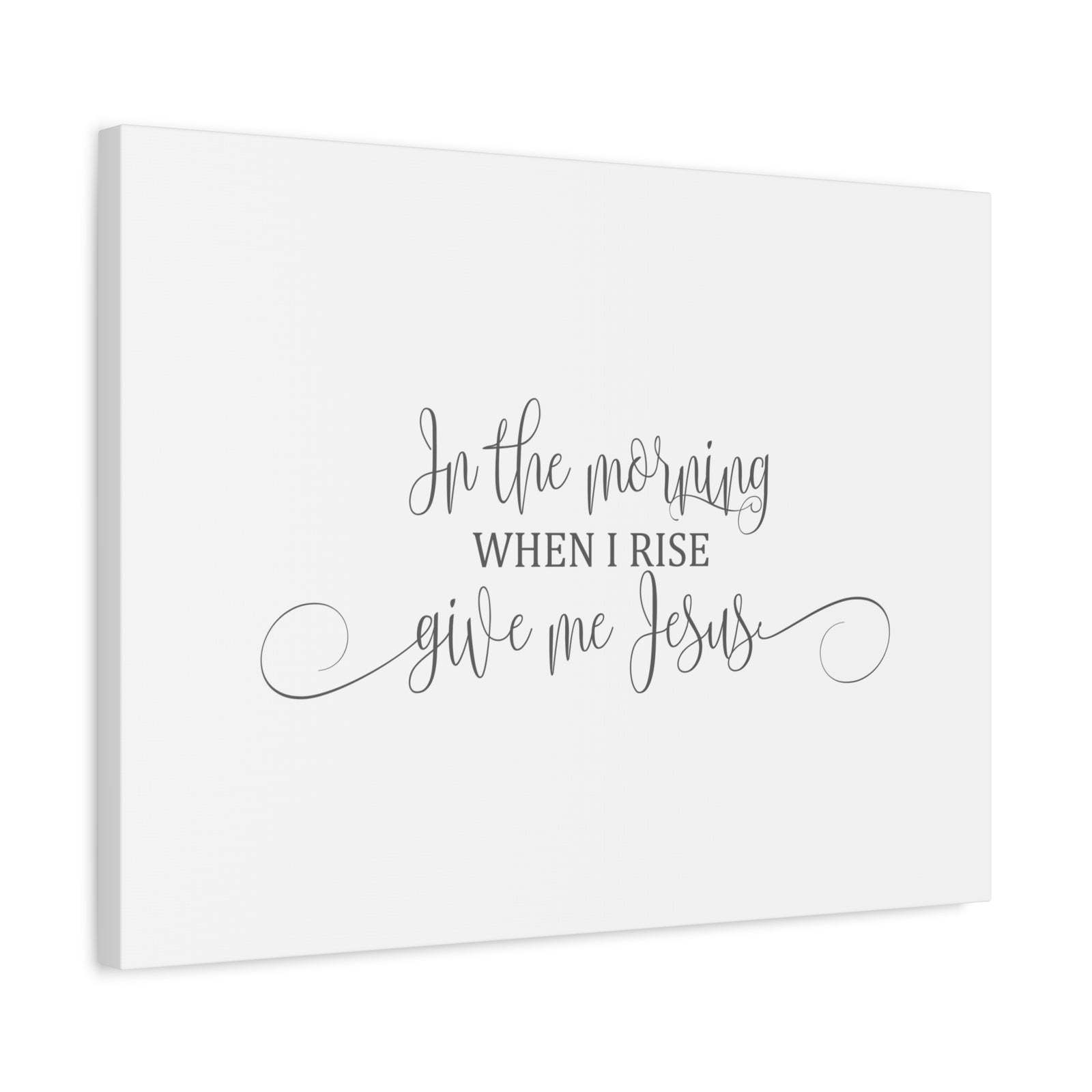 Scripture Canvas In The Morning When I Rise Psalms 17:15 Christian Wall Art Bible Verse Print Ready to Hang-Express Your Love Gifts