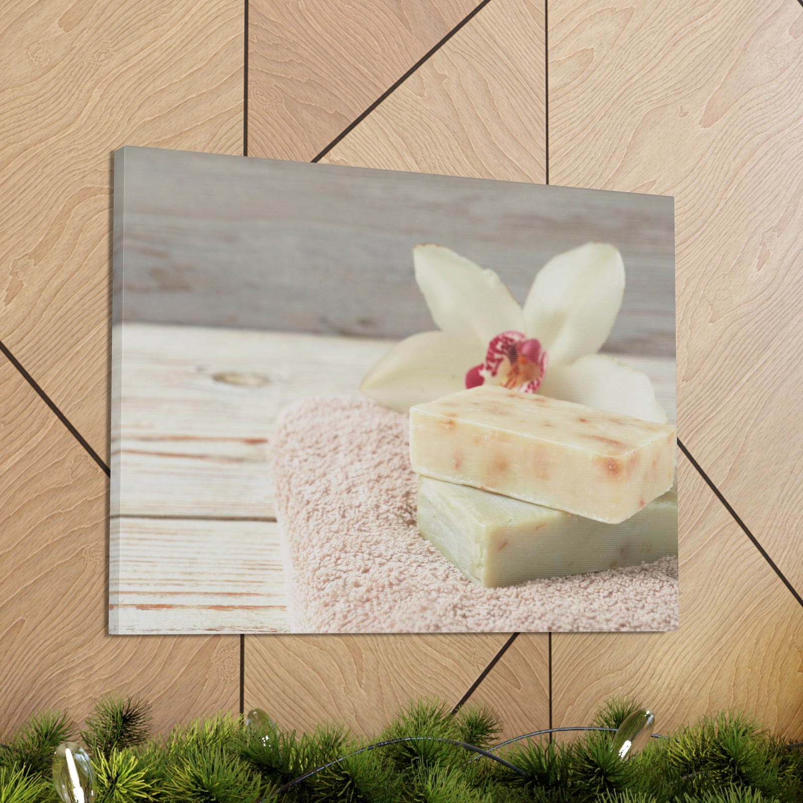 Terry Towel and Lily Forest Floral Nature Photography Canvas Wall Art for Home Decor Ready-to-Hang-Express Your Love Gifts