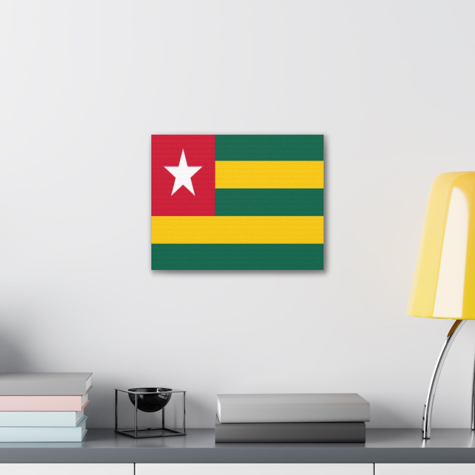 Togo Country Flag Canvas Vibrant Wall Art Unframed Home Decor-Express Your Love Gifts