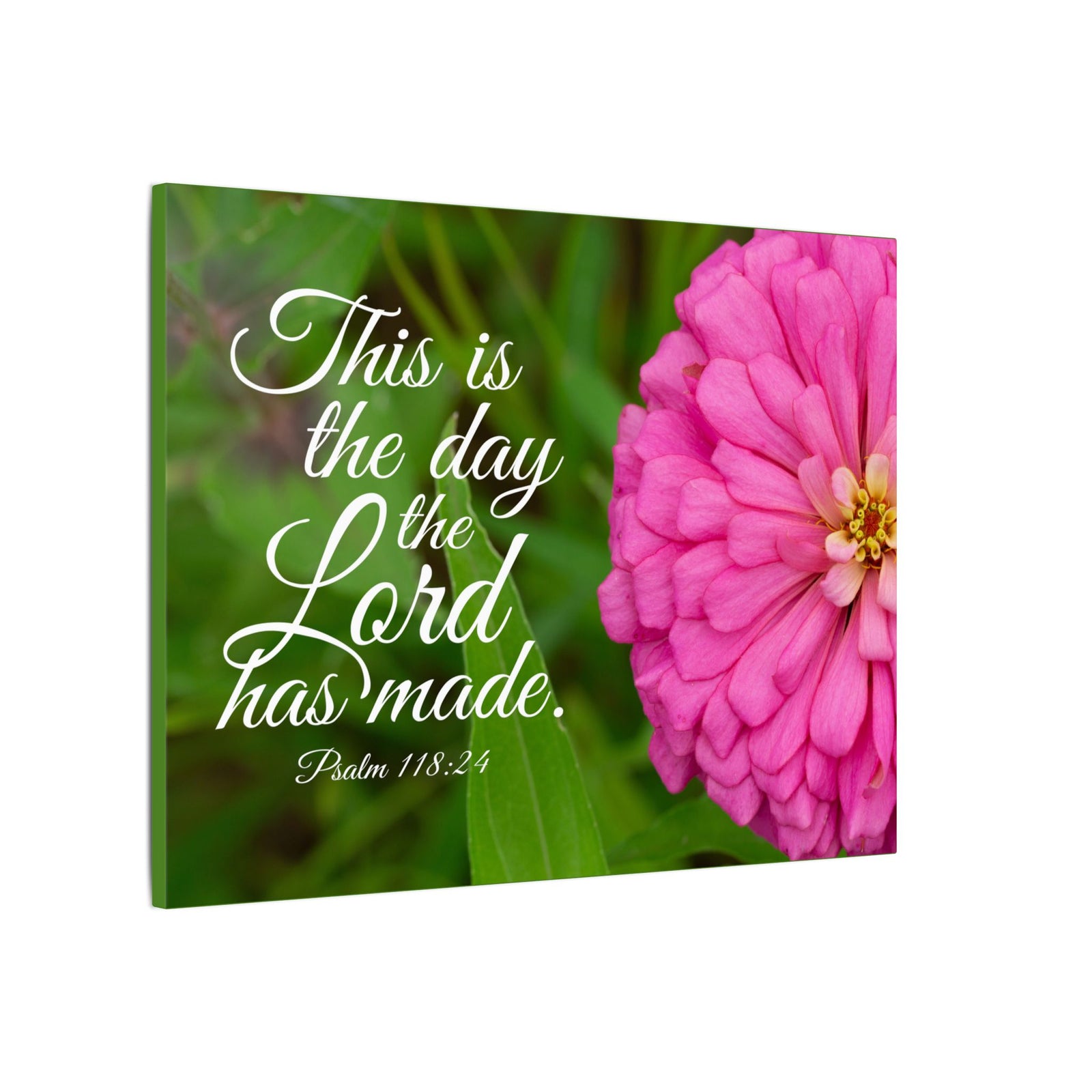 Scripture Canvas The Lord Has Made Psalm 118:24 Christian Wall Art Bible Verse Print Ready to Hang-Express Your Love Gifts