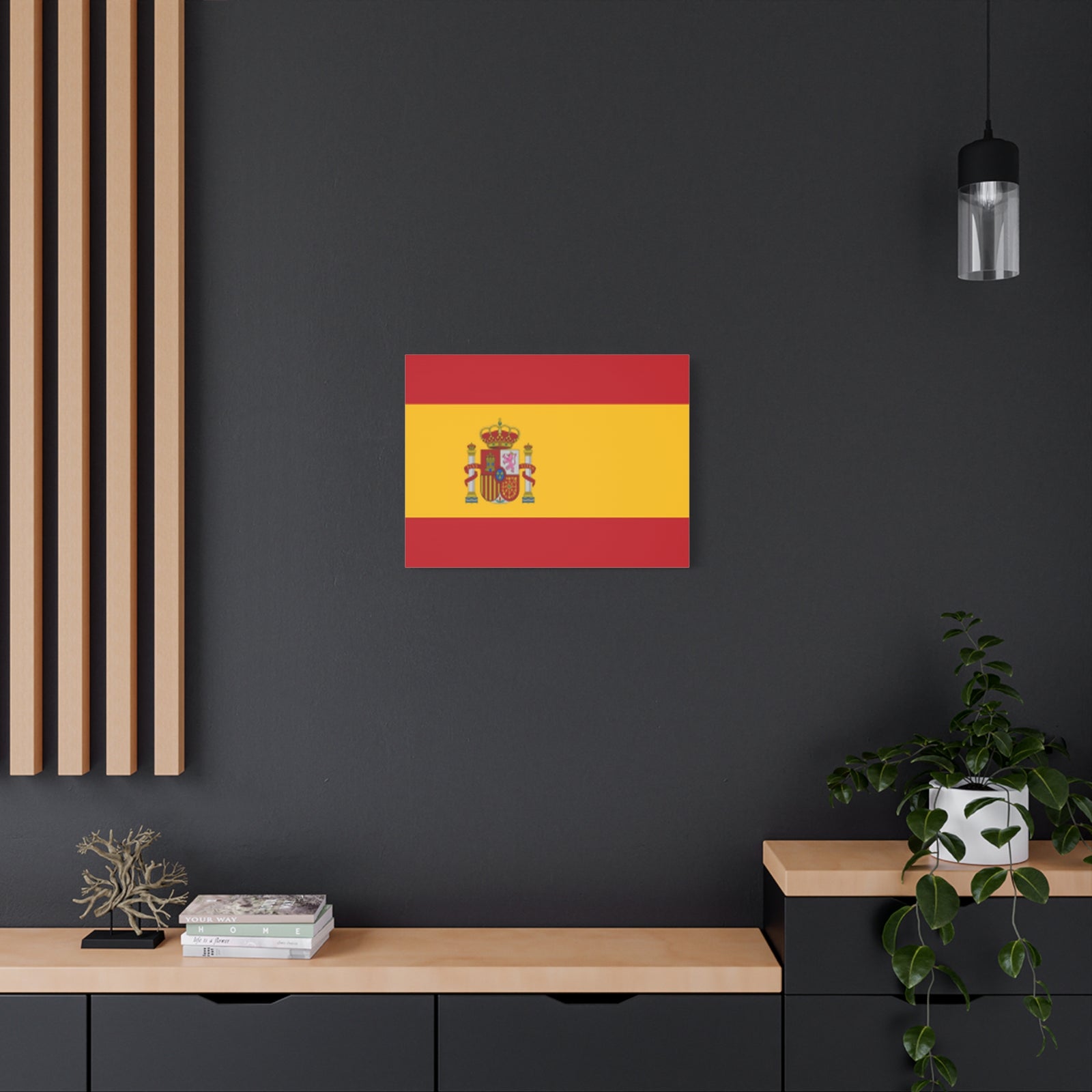 Spain Country Flag Canvas Vibrant Wall Art Unframed Home Decor-Express Your Love Gifts