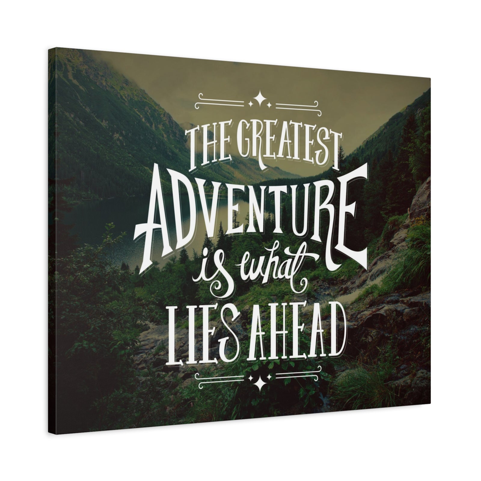 Inspirational Quote Canvas Greatest Adventure Wall Art Motivational Motto Inspiring Prints Artwork Decor Ready to Hang-Express Your Love Gifts