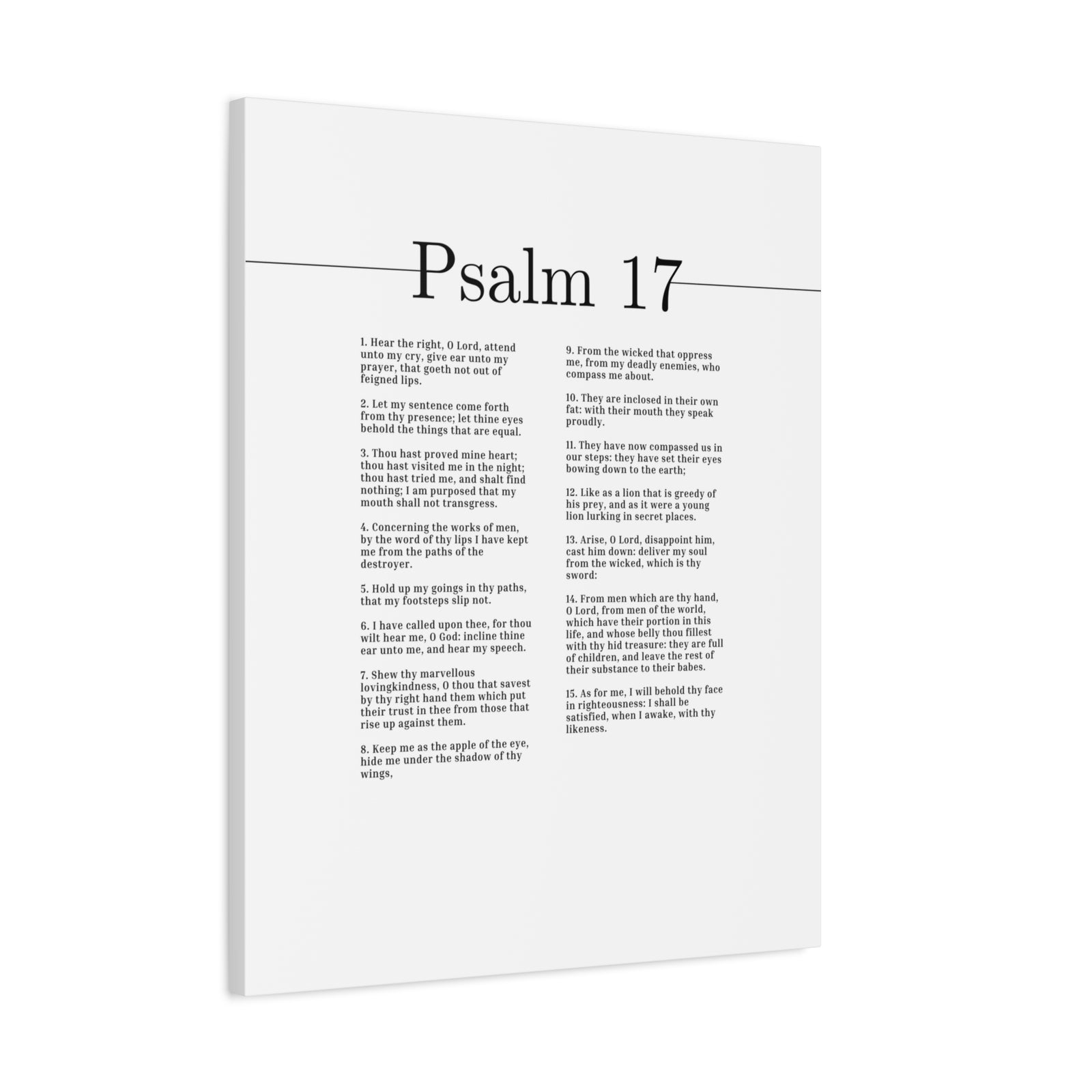 Scripture Canvas Marvelous Loving Kindness Psalm 17 Christian Wall Art Bible Verse Print Ready to Hang-Express Your Love Gifts