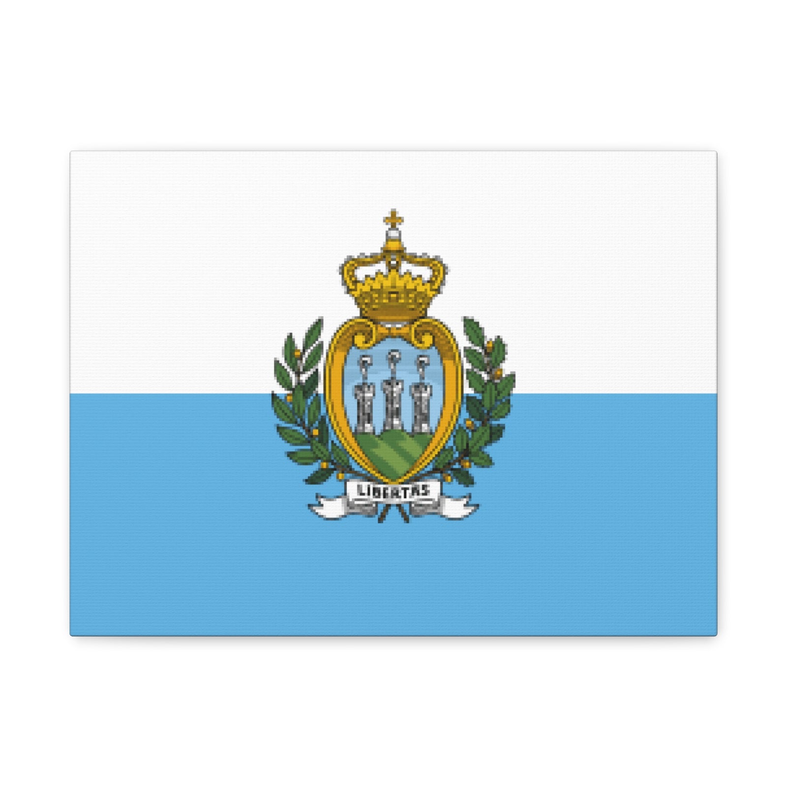 San Marino Country Flag Canvas Vibrant Wall Art Unframed Home Decor-Express Your Love Gifts