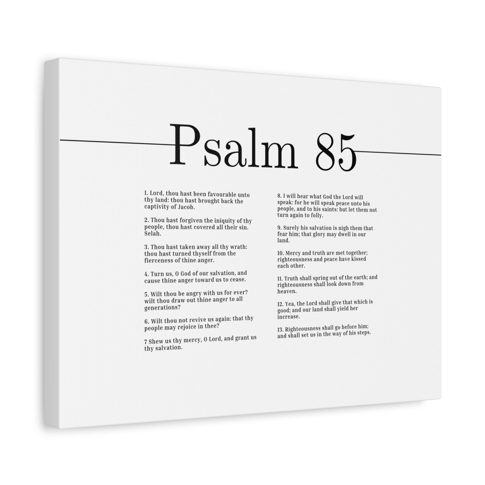 Scripture Canvas Glory May Dwell Psalm 85 Christian Wall Art Bible Verse Print Ready to Hang-Express Your Love Gifts