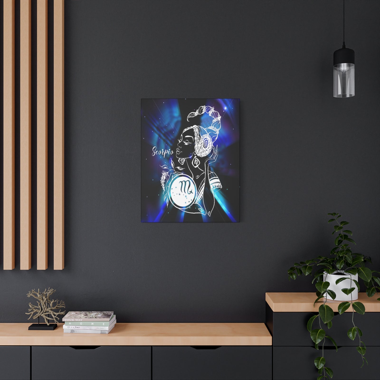 Scorpio Zodiac Horoscope Sign Constellation Canvas Print Astrology Home Décor Ready to Hang Artwork-Express Your Love Gifts
