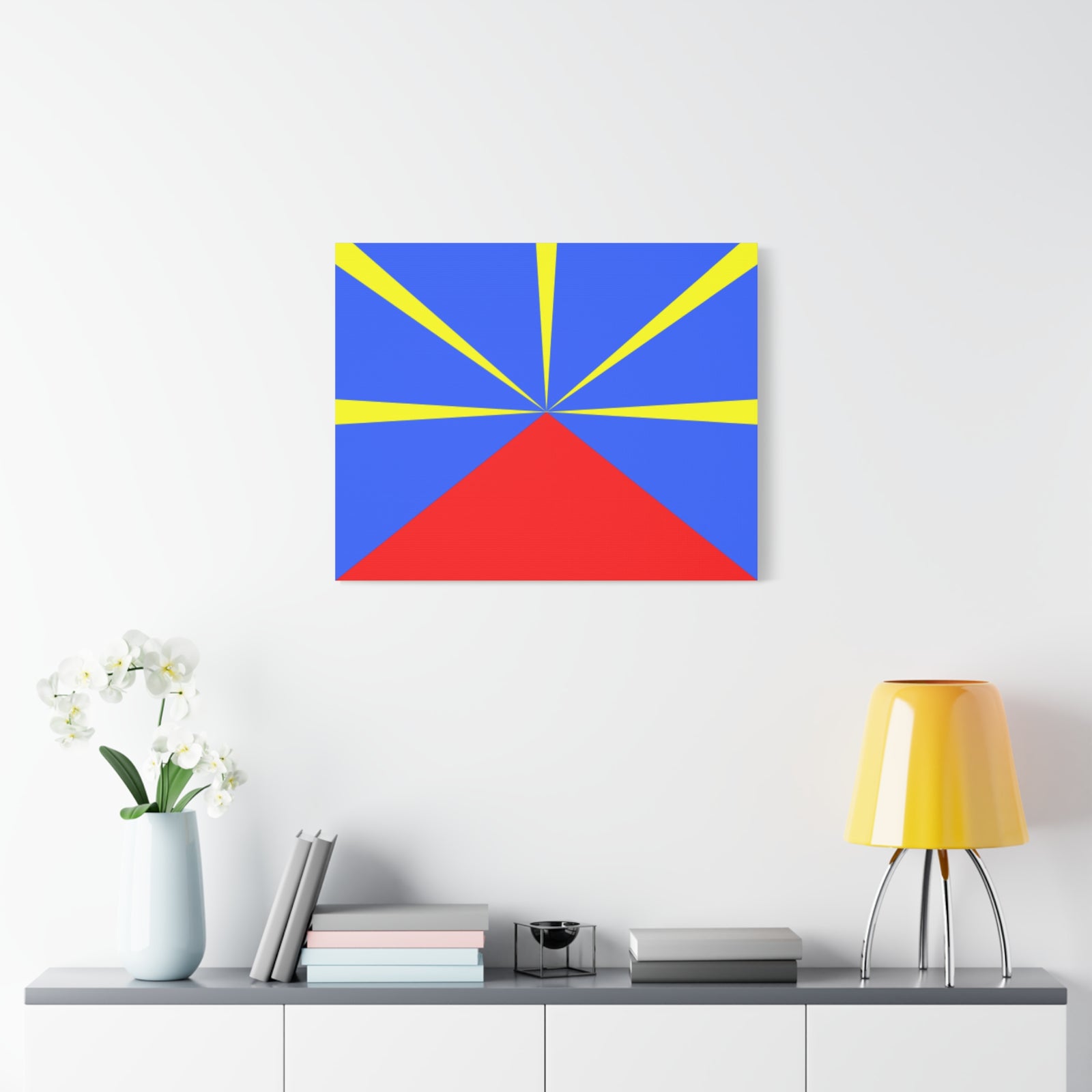 Réunion Country Flag Canvas Vibrant Wall Art Unframed Home Decor-Express Your Love Gifts