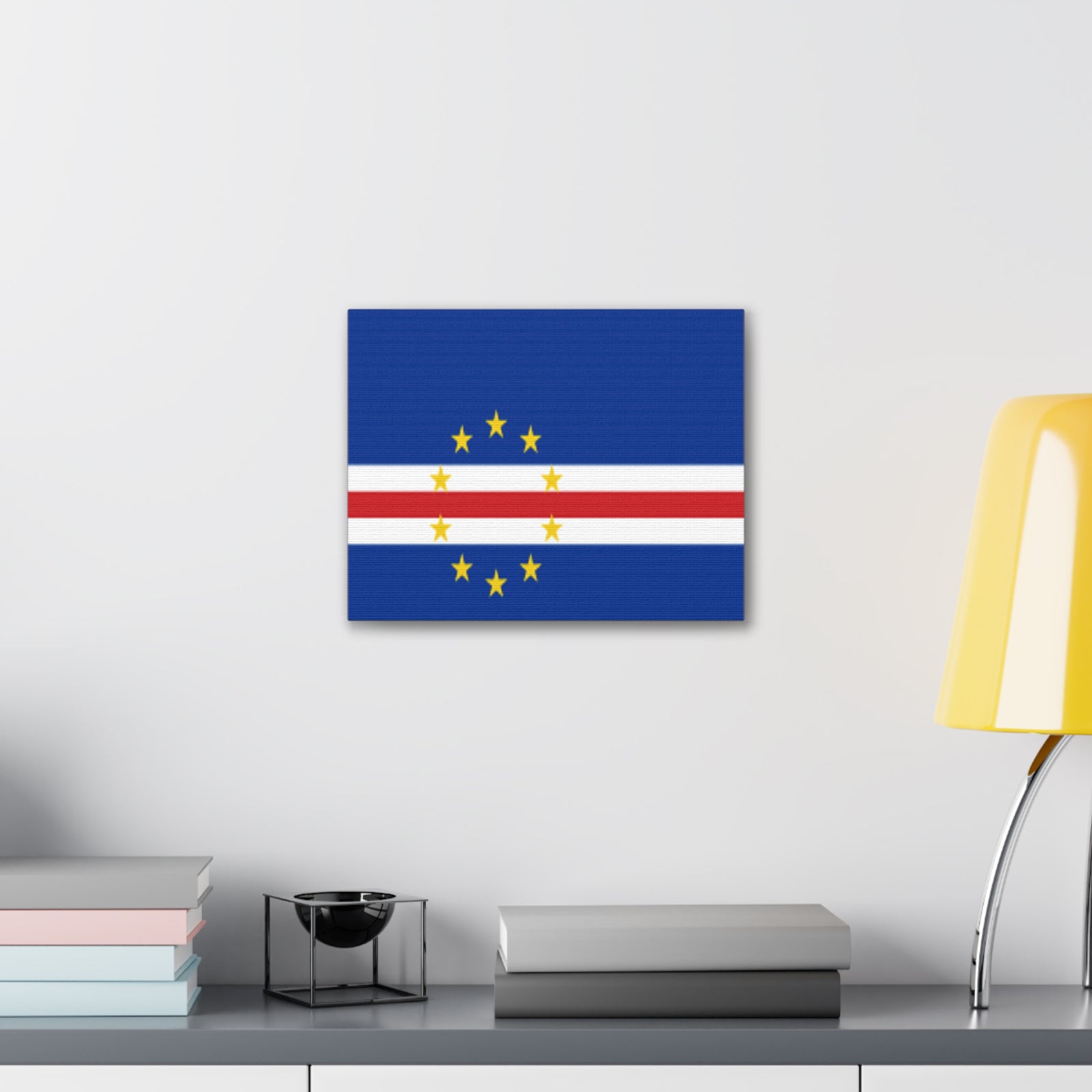 Cape Verde Country Flag Canvas Vibrant Wall Art Unframed Home Decor-Express Your Love Gifts