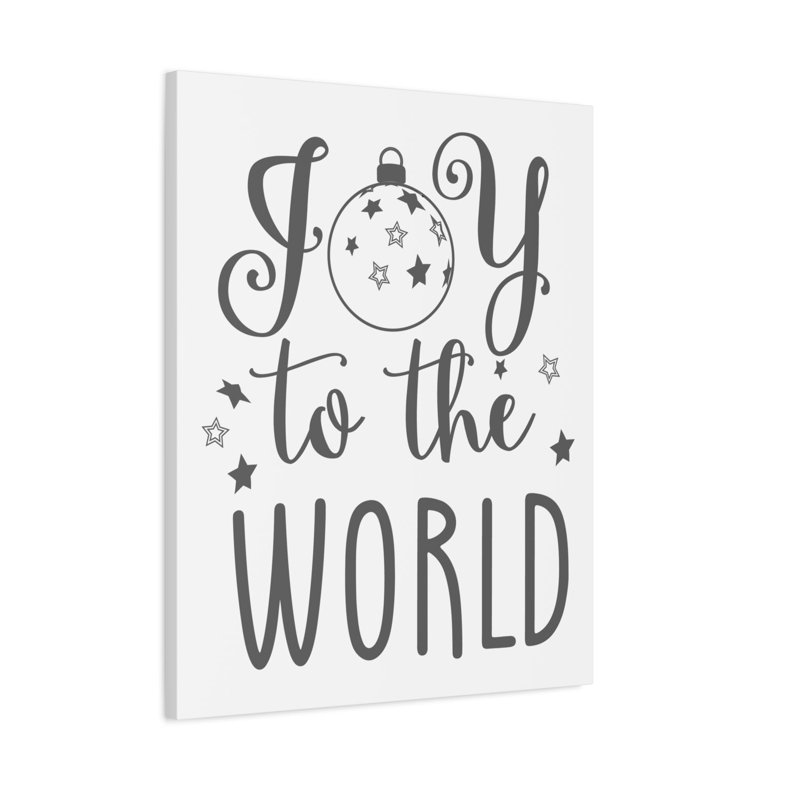 Scripture Canvas Joy To The World Psalm 98:4 Christian Wall Art Bible Verse Print Ready to Hang-Express Your Love Gifts