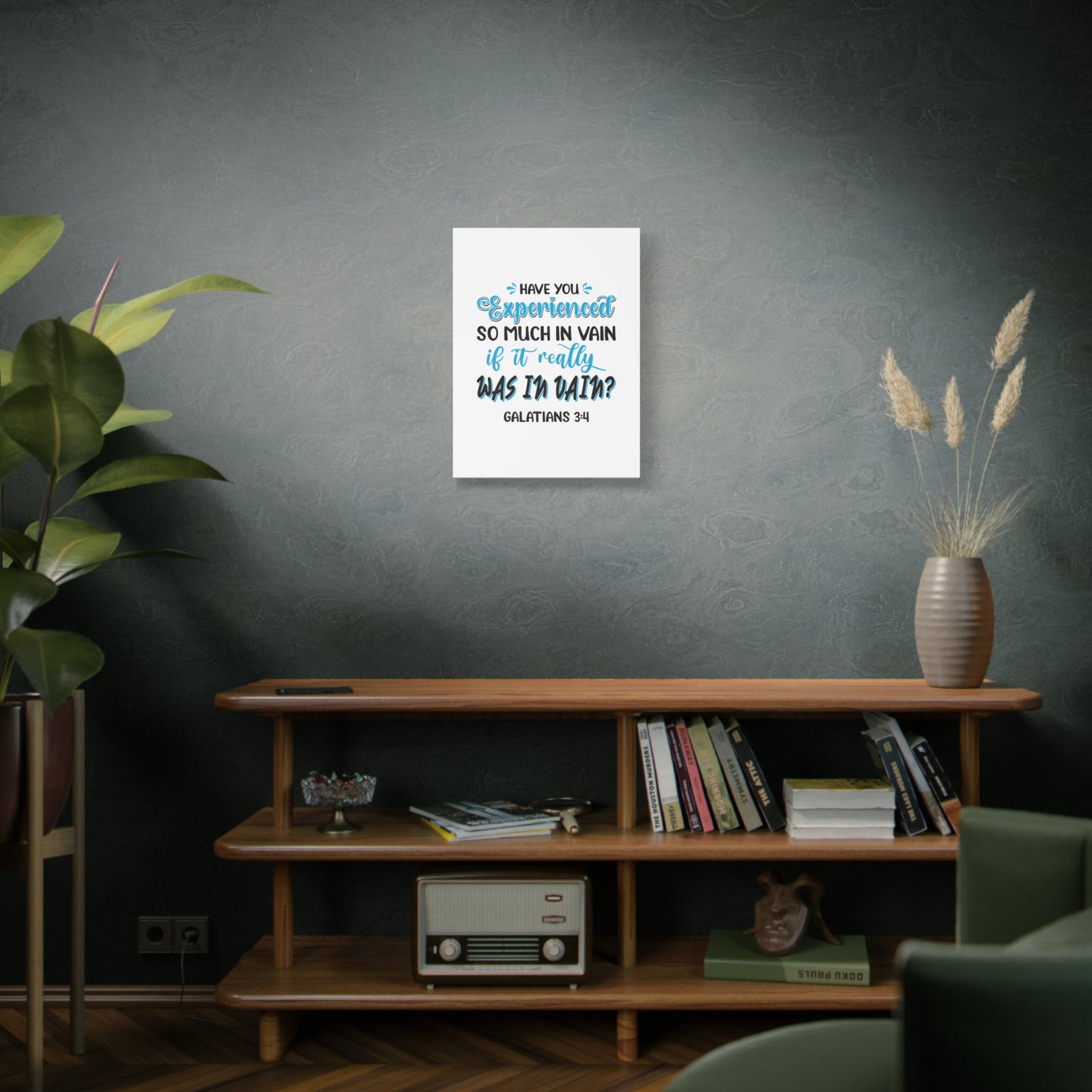 Scripture Canvas Experienced So Much Galatians 3:4 Christian Wall Art Bible Verse Print Ready to Hang-Express Your Love Gifts