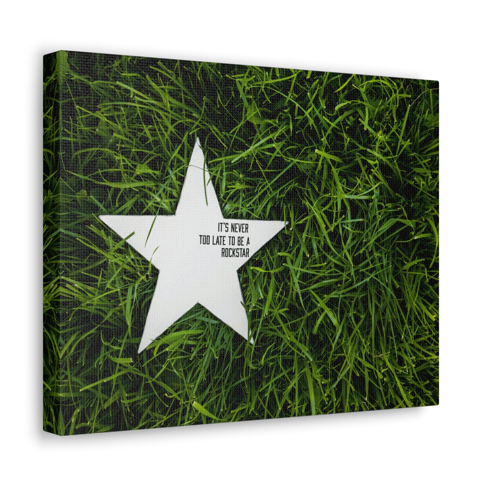 Inspirational Quote Canvas It's Never Too Late Motivational Print Ready to Hang Artwork-Express Your Love Gifts
