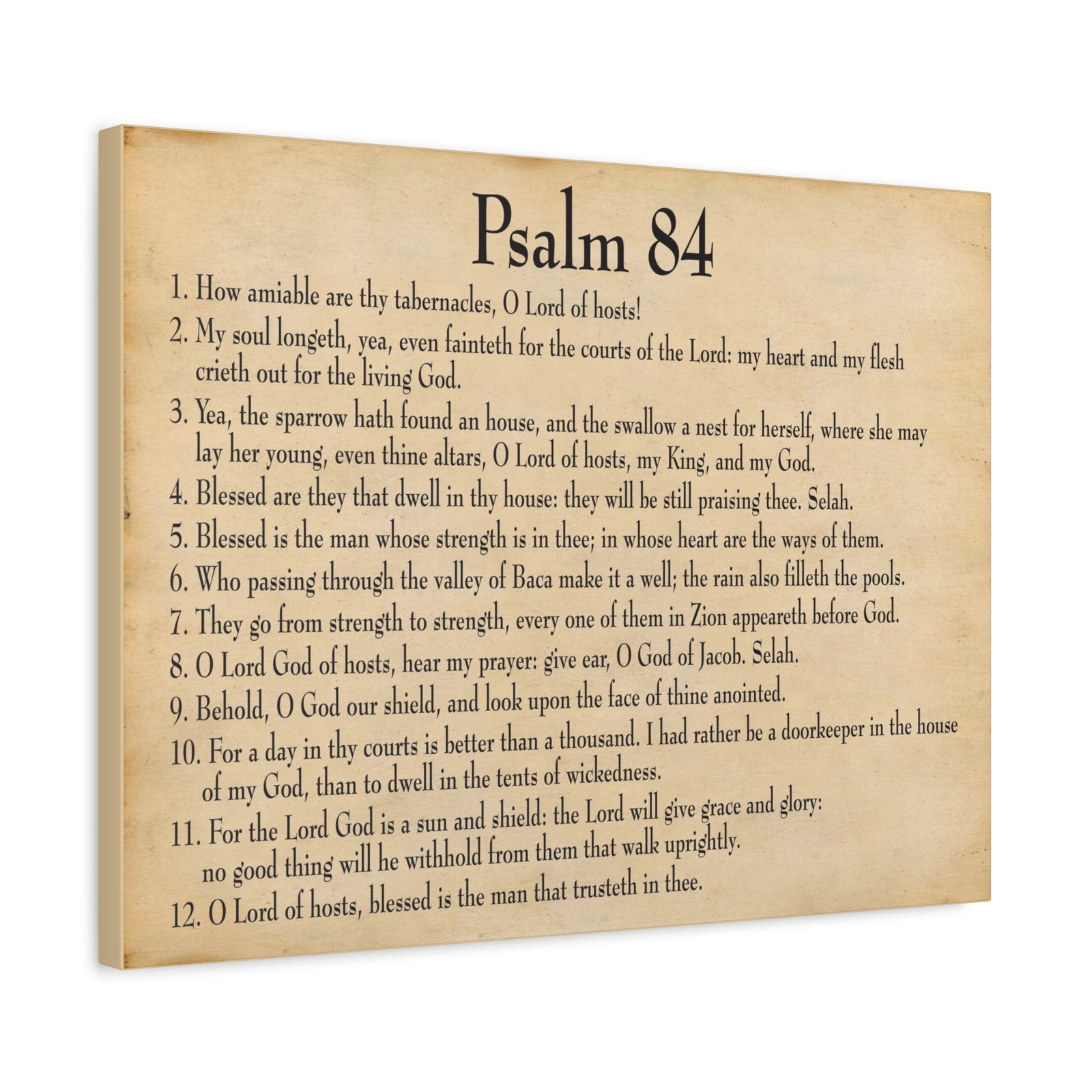 Scripture Walls Dwelling In God's Presence Psalm 84:4 Christian Wall Art Bible Verse Print Ready to Hang-Express Your Love Gifts
