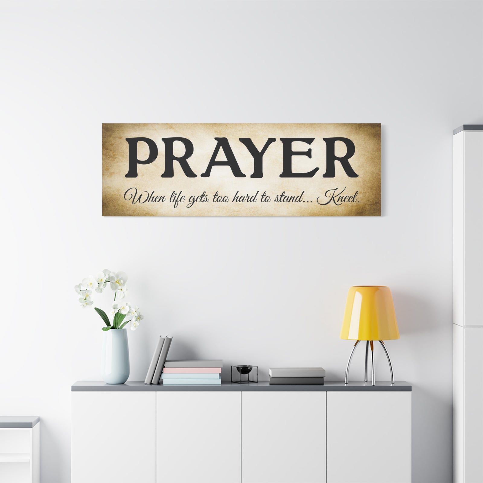 Scripture Walls Prayer Gold Bible Verse Canvas Christian Wall Art Ready to Hang Unframed-Express Your Love Gifts