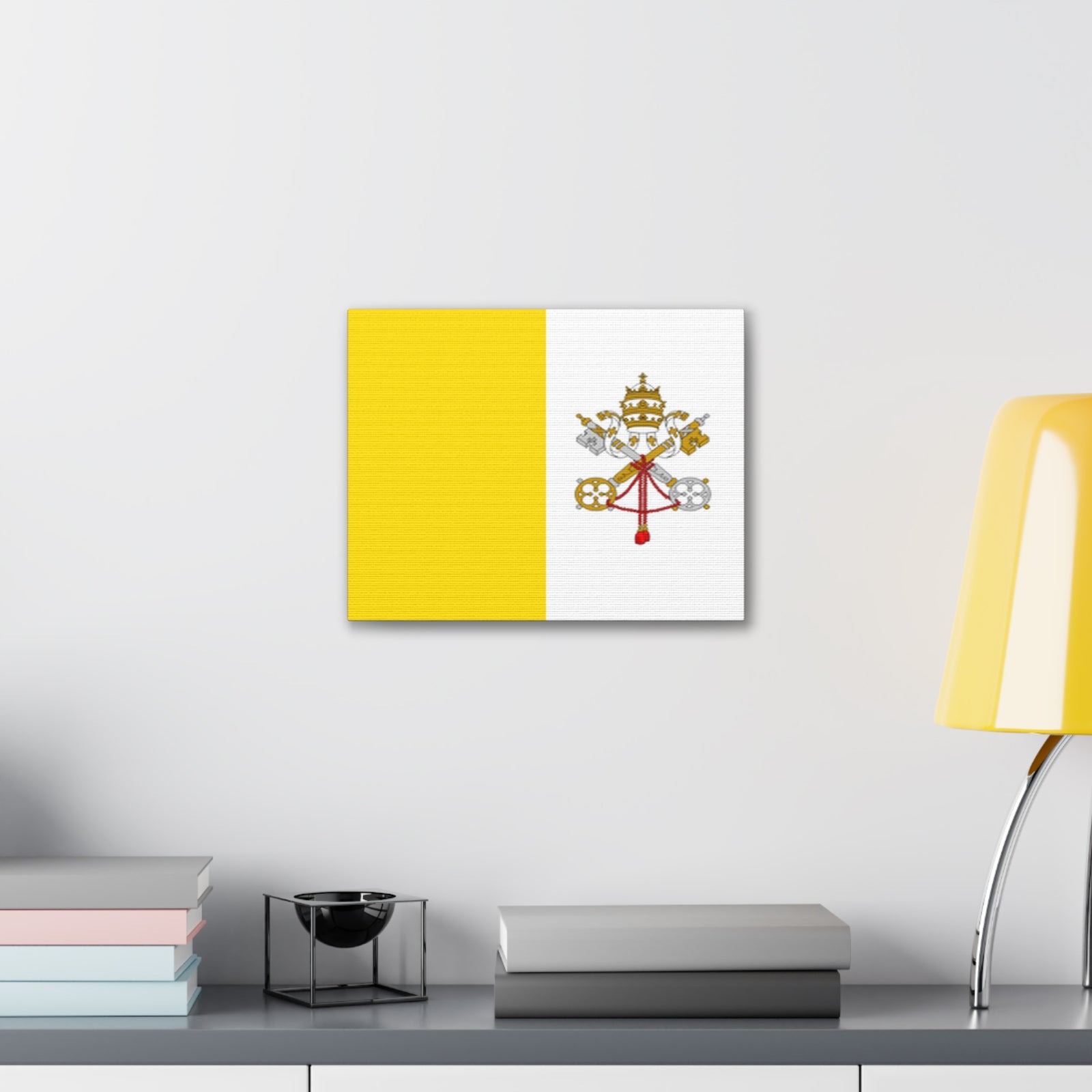 Vatican City Country Flag Canvas Vibrant Wall Art Unframed Home Decor-Express Your Love Gifts