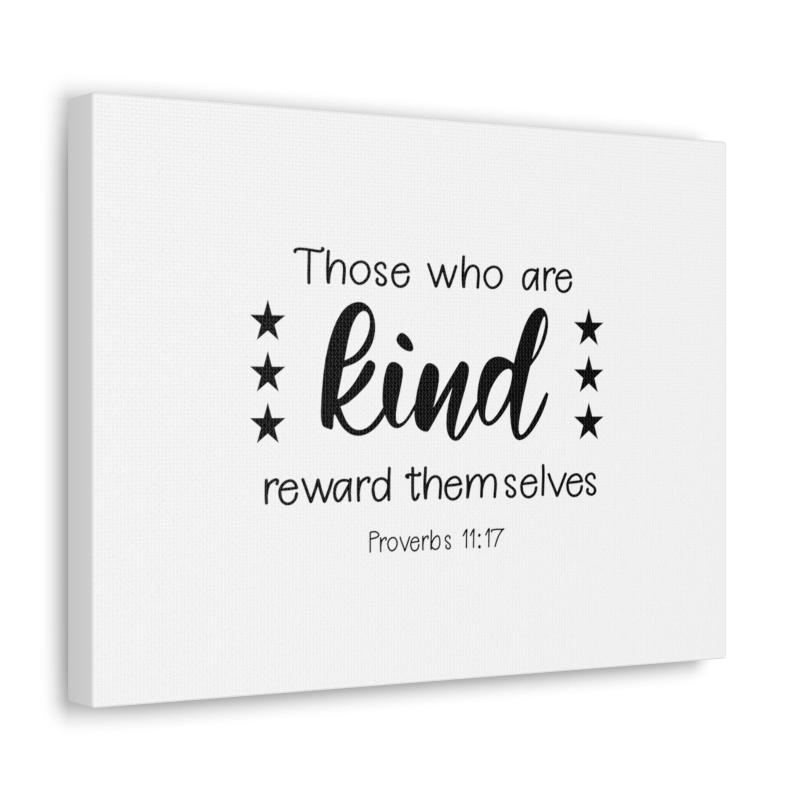 Scripture Walls Proverbs 11:17 Kind Bible Verse Canvas Christian Wall Art Ready to Hang Unframed-Express Your Love Gifts