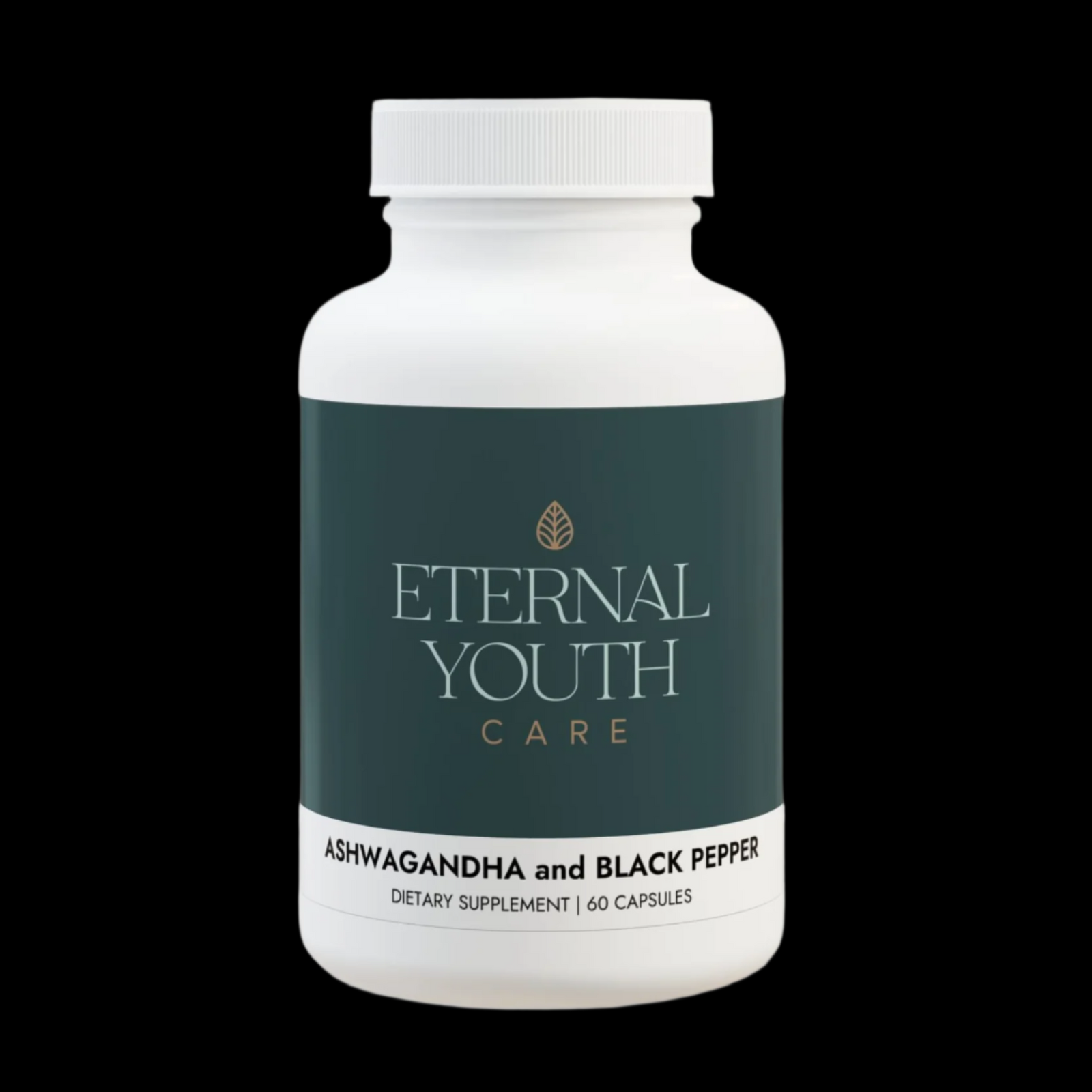 Eternal Youth Ashwagandha with Black Pepper – Stress Relief & Wellness Support | Non-GMO, Vegan (60 Capsules)-Express Your Love Gifts