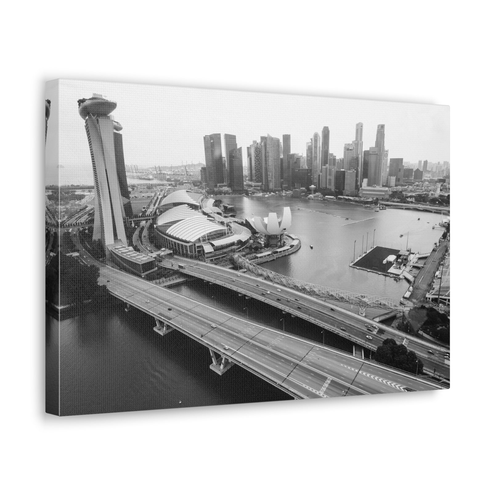 Singapore Skyline Canvas Artwork High-Quality Breathtaking Stunning Cityscape for Home Decor Ready to Hang-Express Your Love Gifts