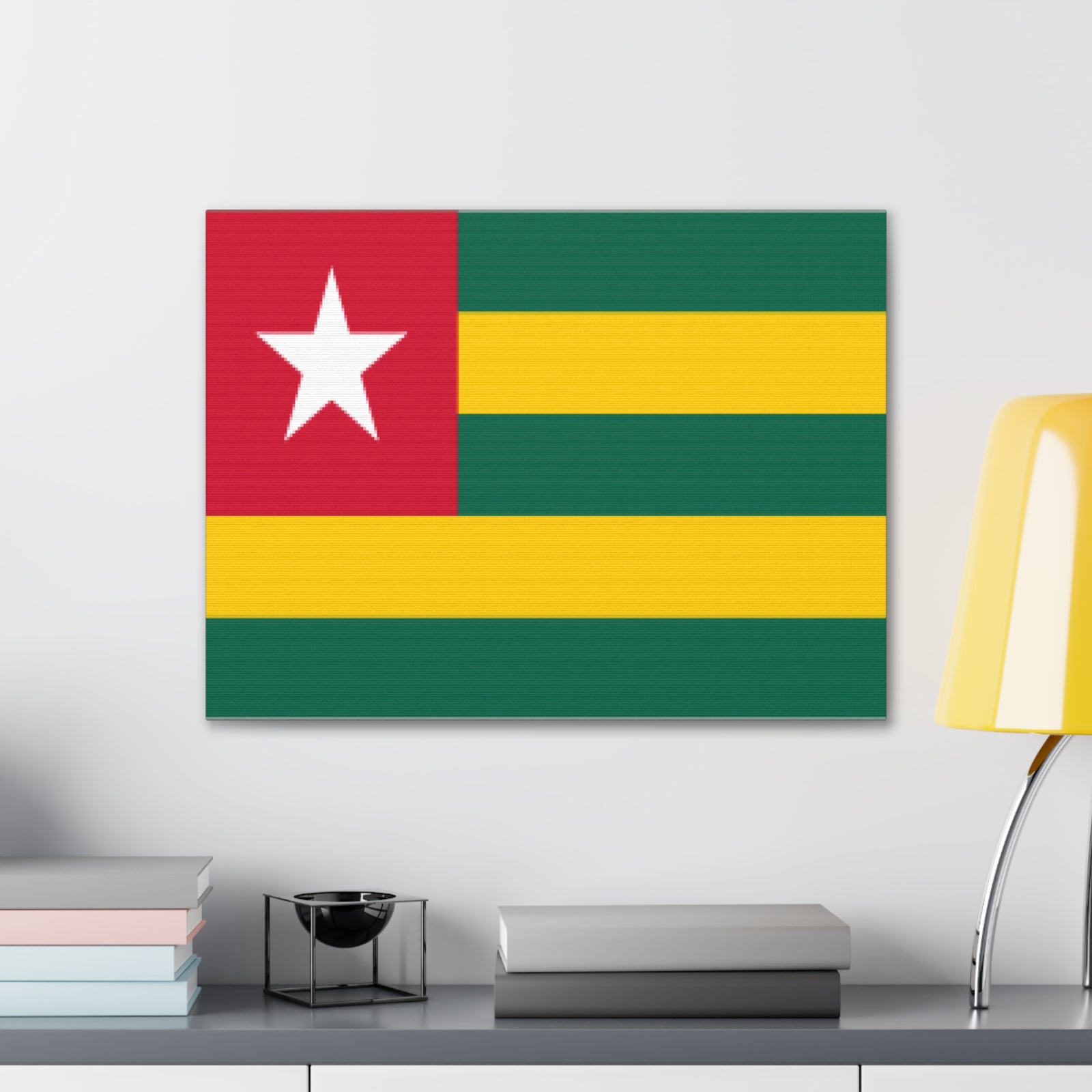 Togo Country Flag Canvas Vibrant Wall Art Unframed Home Decor-Express Your Love Gifts