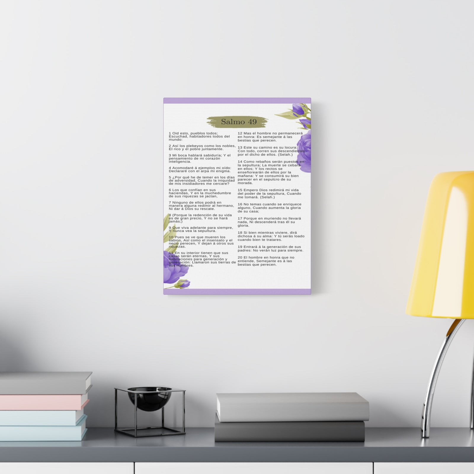 Salmo 49 Impresión De Arte Cristiano en la Pared Lista Para Colgar-Express Your Love Gifts