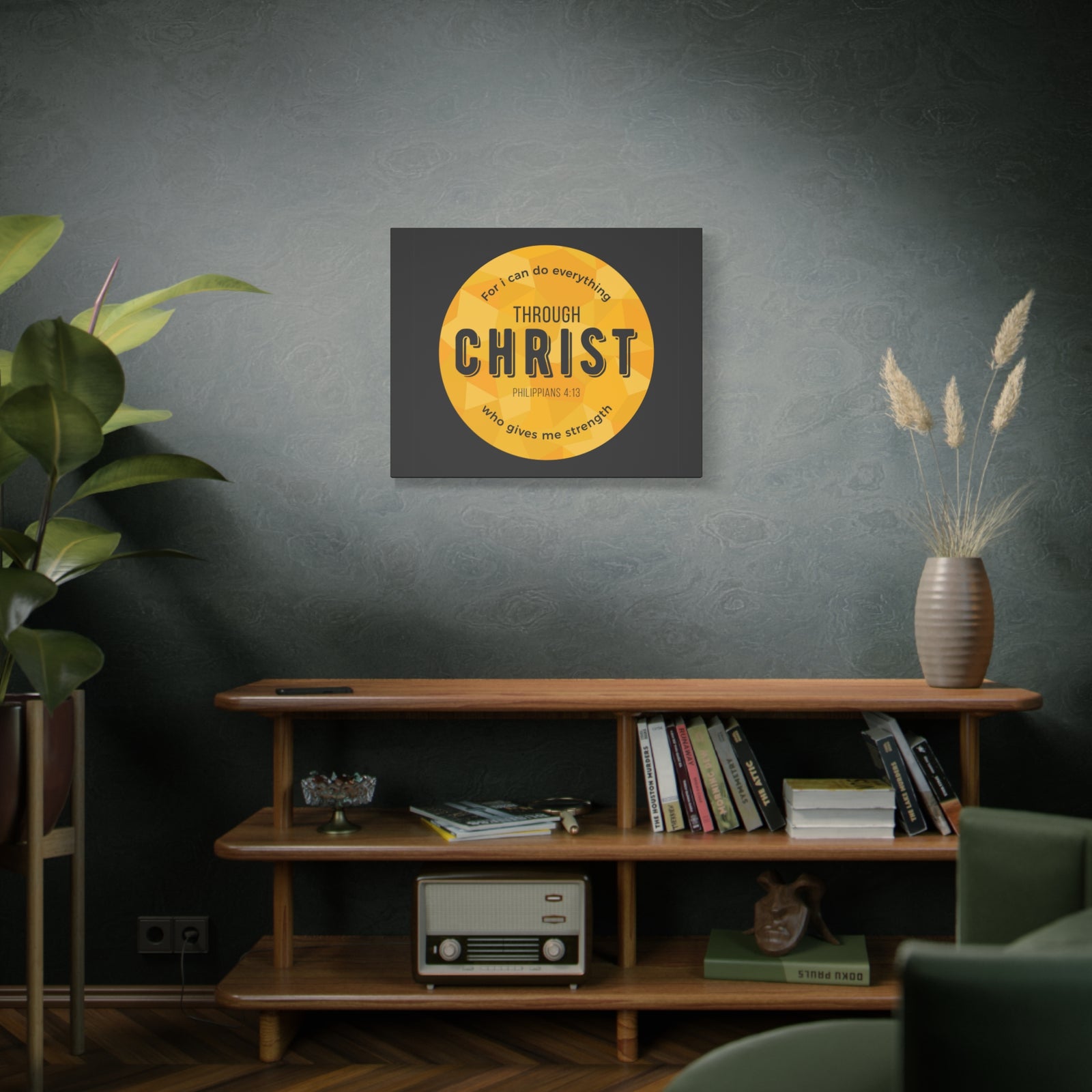 Scripture Canvas For I Can Do Everything Philippians 4:13 Christian Wall Art Bible Verse Print Ready To Hang-Express Your Love Gifts