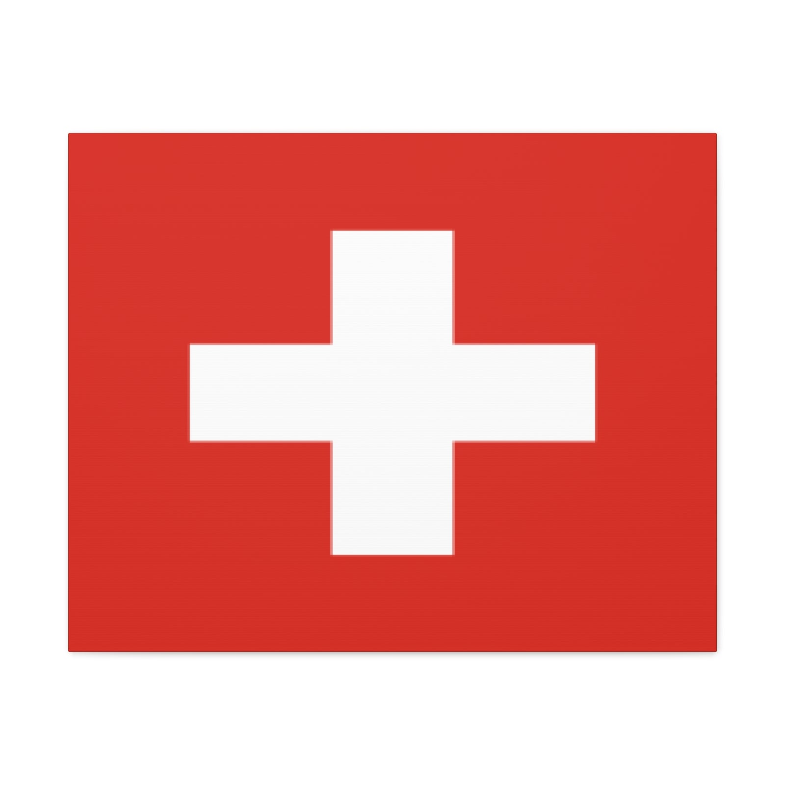 Switzerland Country Flag Canvas Vibrant Wall Art Unframed Home Decor-Express Your Love Gifts