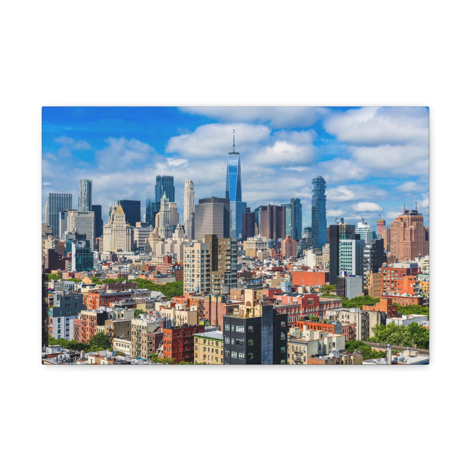 New York Daytime Skyline Canvas Artwork High-Quality Breathtaking Stunning Cityscape for Home Decor Ready to Hang-Express Your Love Gifts