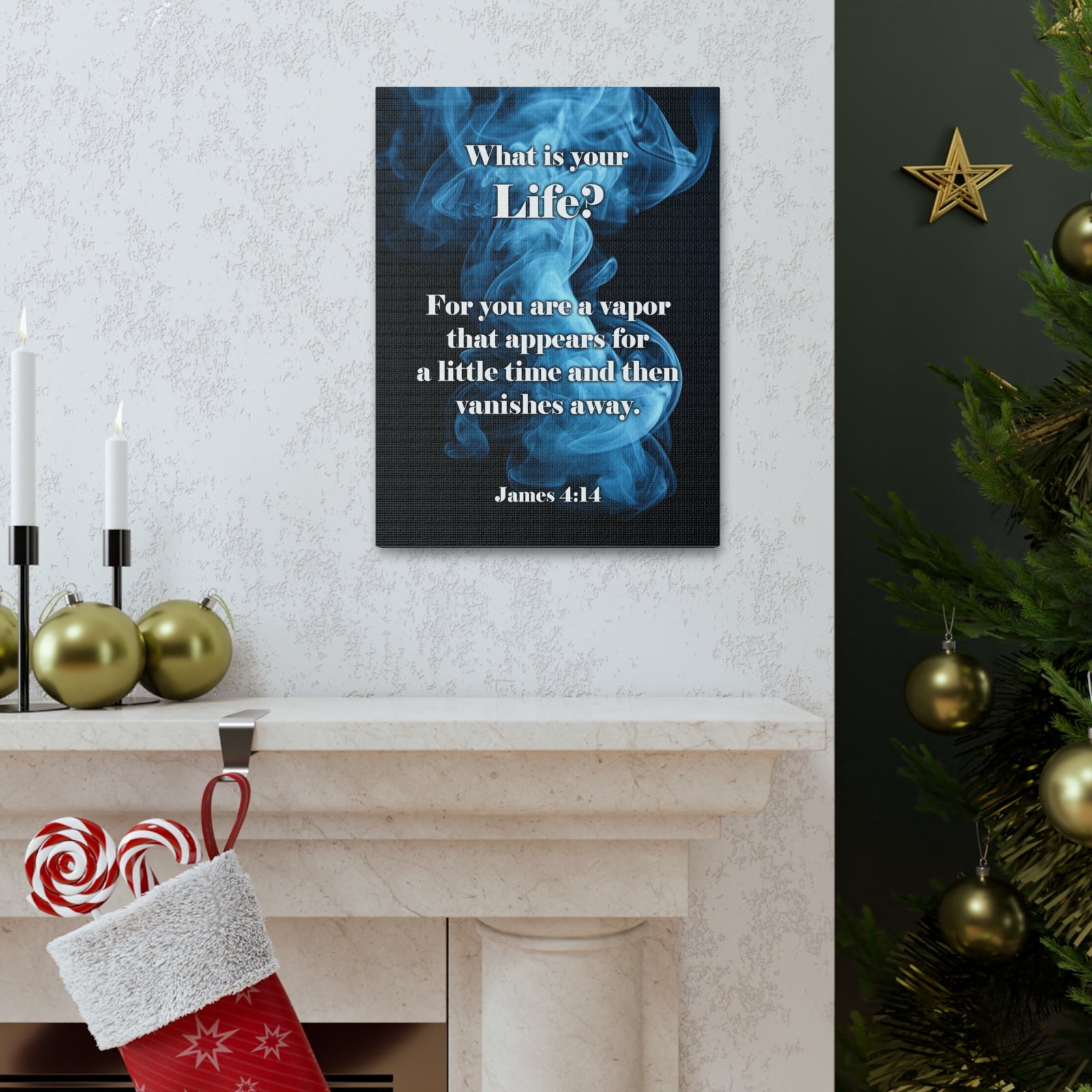 Scripture Walls Life is a Vapor James 4:14 Christian Wall Art Print Ready to Hang Unframed-Express Your Love Gifts
