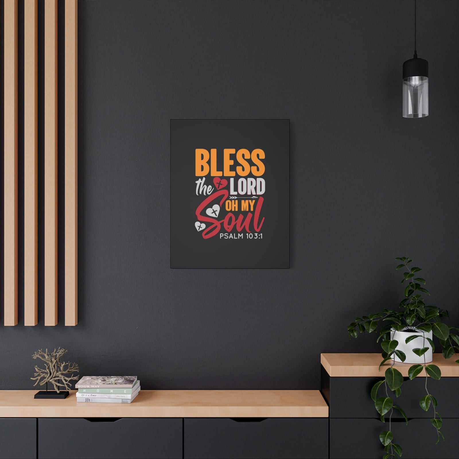 Scripture Walls Oh My Soul Psalm 103:1 Bible Verse Canvas Christian Wall Art Ready to Hang-Express Your Love Gifts