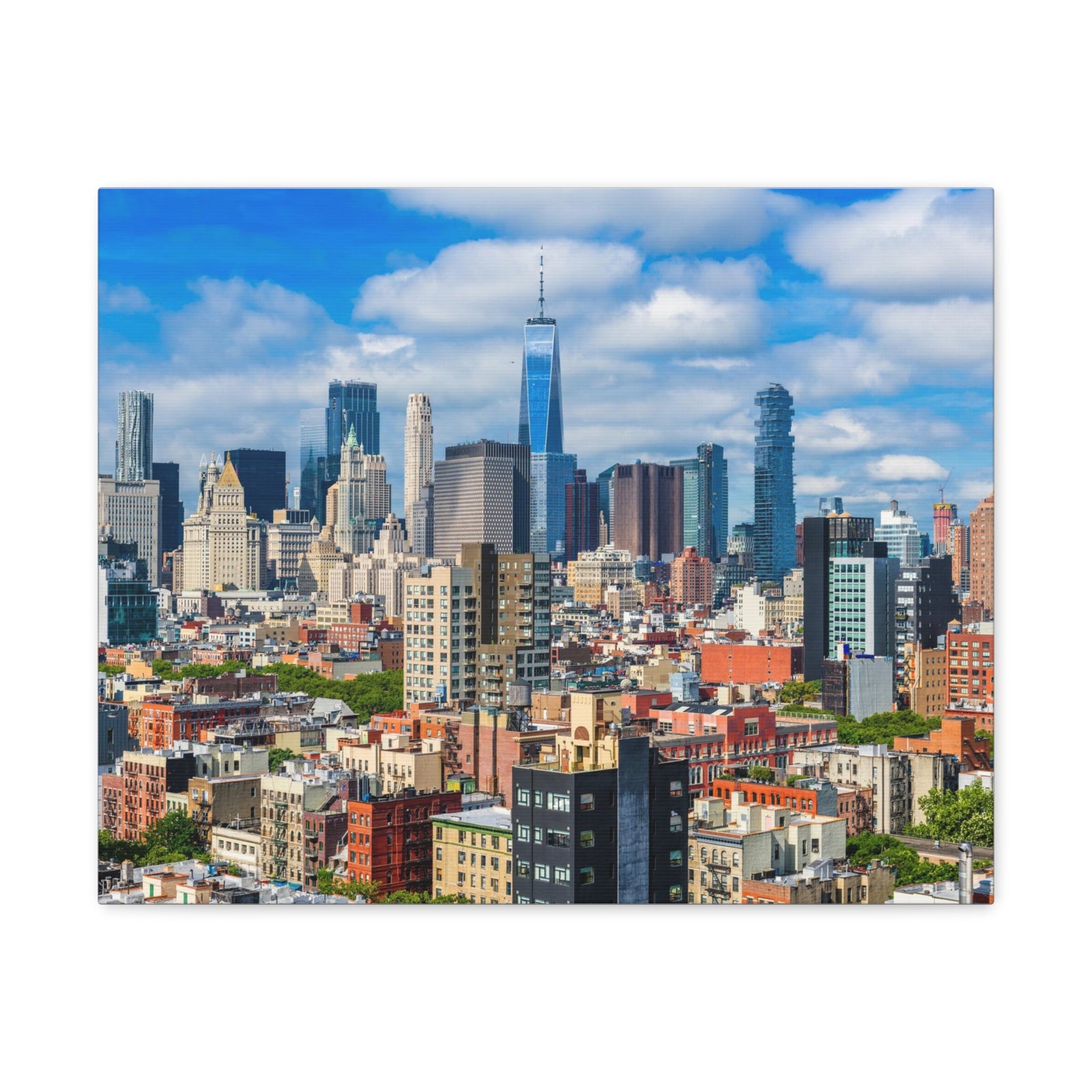 New York Daytime Skyline Canvas Artwork High-Quality Breathtaking Stunning Cityscape for Home Decor Ready to Hang-Express Your Love Gifts