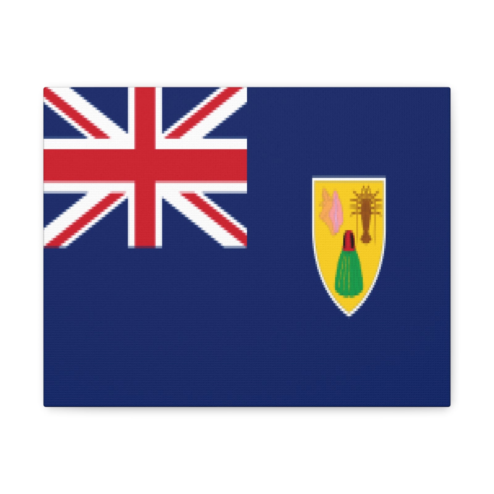 Turks and Caicos Islands Country Flag Canvas Vibrant Wall Art Unframed Home Decor-Express Your Love Gifts