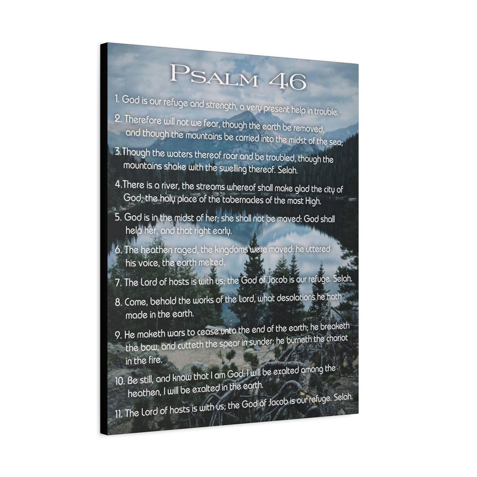 Scripture Walls Lord Reign In Me Psalm 46:11 Colored Christian Wall Art Print Ready to Hang-Express Your Love Gifts
