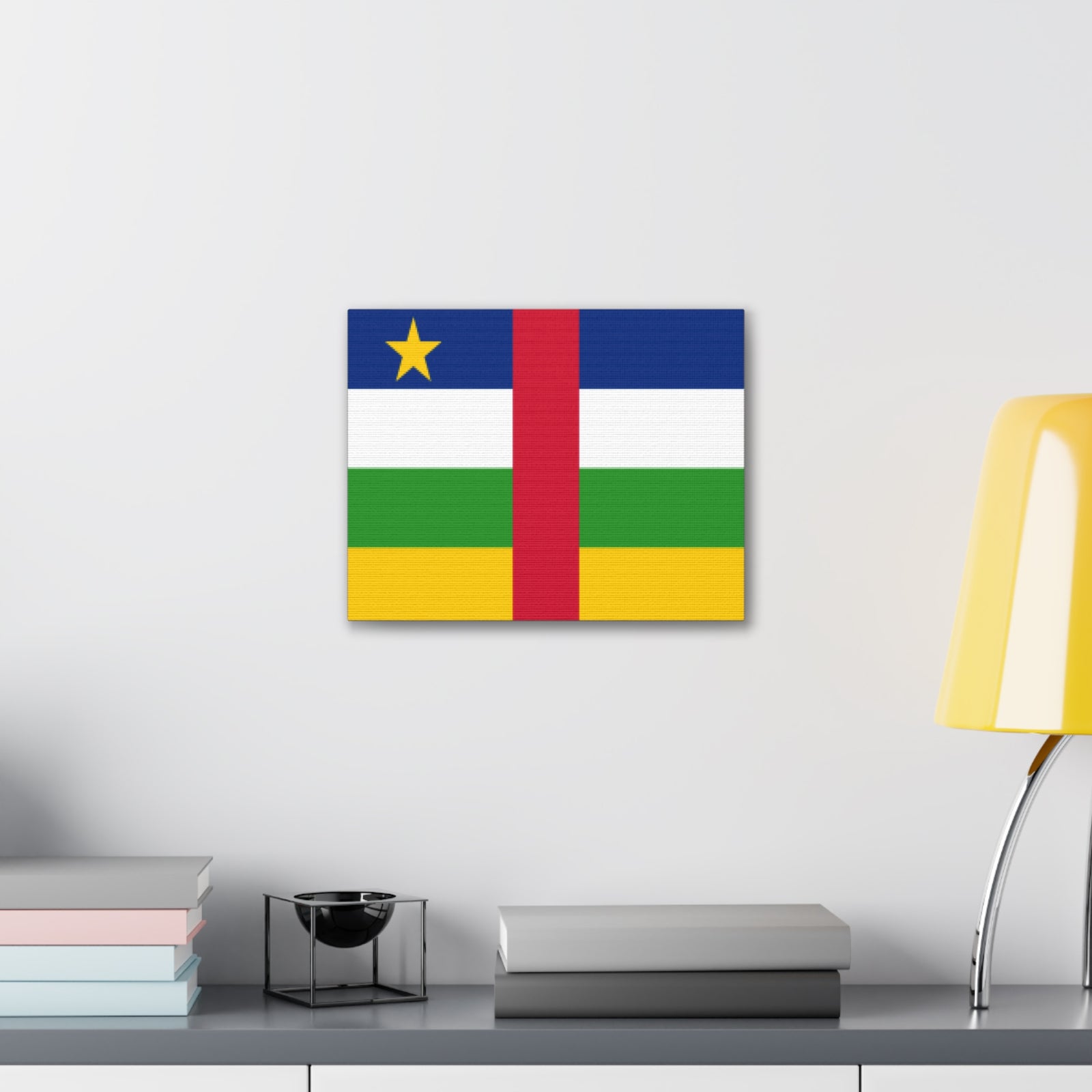Central African Republic Country Flag Canvas Vibrant Wall Art Unframed Home Decor-Express Your Love Gifts