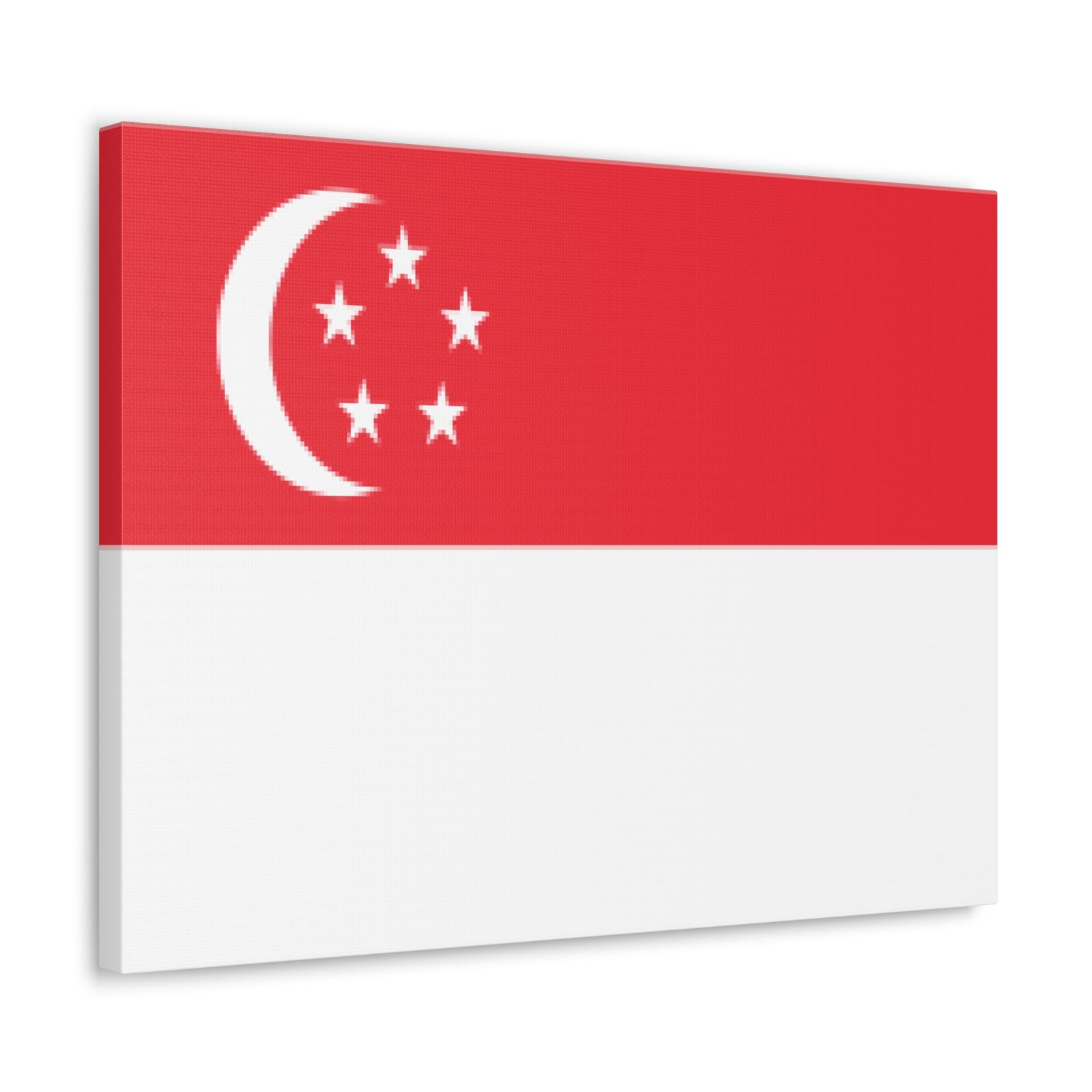 Singapore Country Flag Canvas Vibrant Wall Art Unframed Home Decor-Express Your Love Gifts