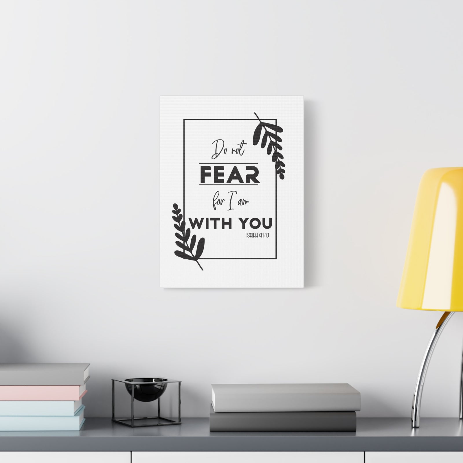 Scripture Canvas For I Am With You Isaiah 41:10 Christian Wall Art Bible Verse Print Ready to Hang-Express Your Love Gifts