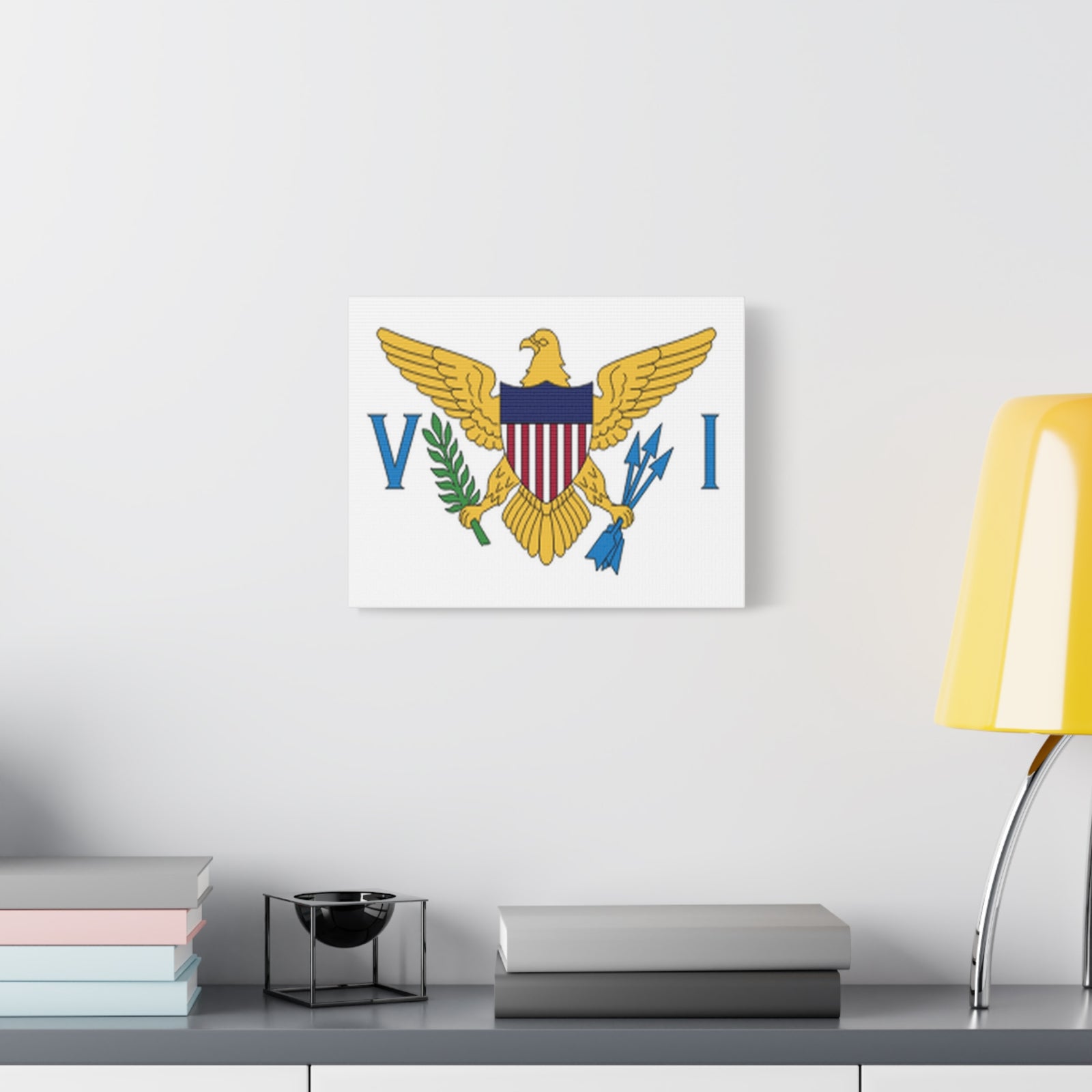 United States Virgin Islands Country Flag Canvas Vibrant Wall Art Unframed Home Decor-Express Your Love Gifts